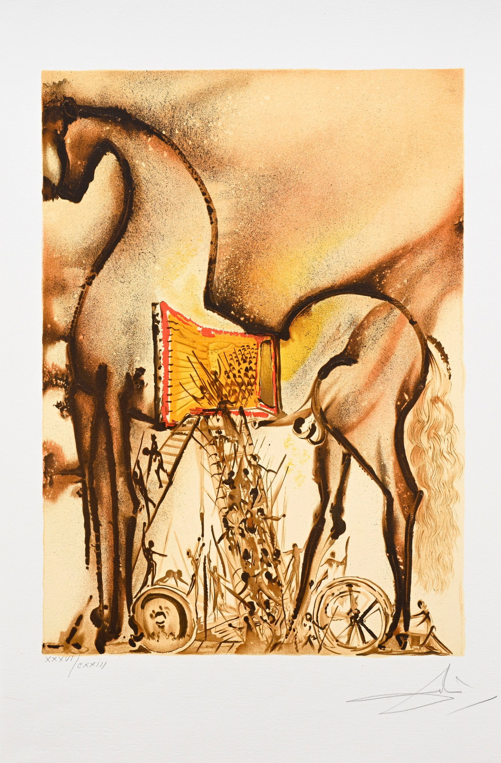 DALI (Salvador). Les Chevaux de Dali. \[Paris\], Armand et Georges Israël, \[1983\]. Grand in - 3
