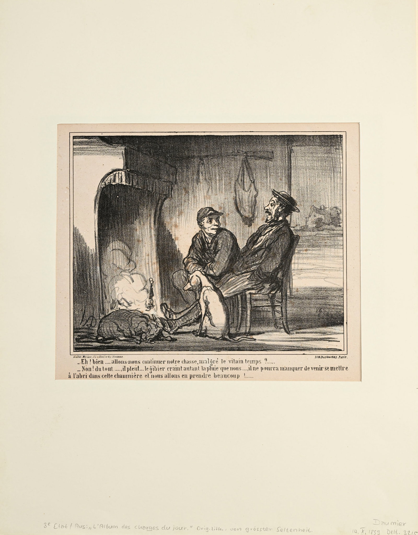DAUMIER (Honoré). Album des Charges du Jour. Paris, Chiavari and Martinet, \[1859\]... 25 litho - 4