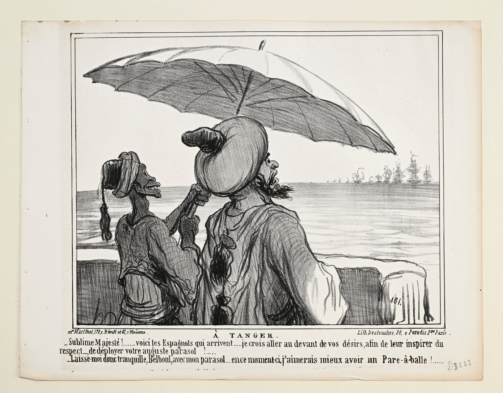 DAUMIER (Honoré). Album des Charges du Jour. Paris, Chiavari and Martinet, \[1859\]... 25 litho - 7