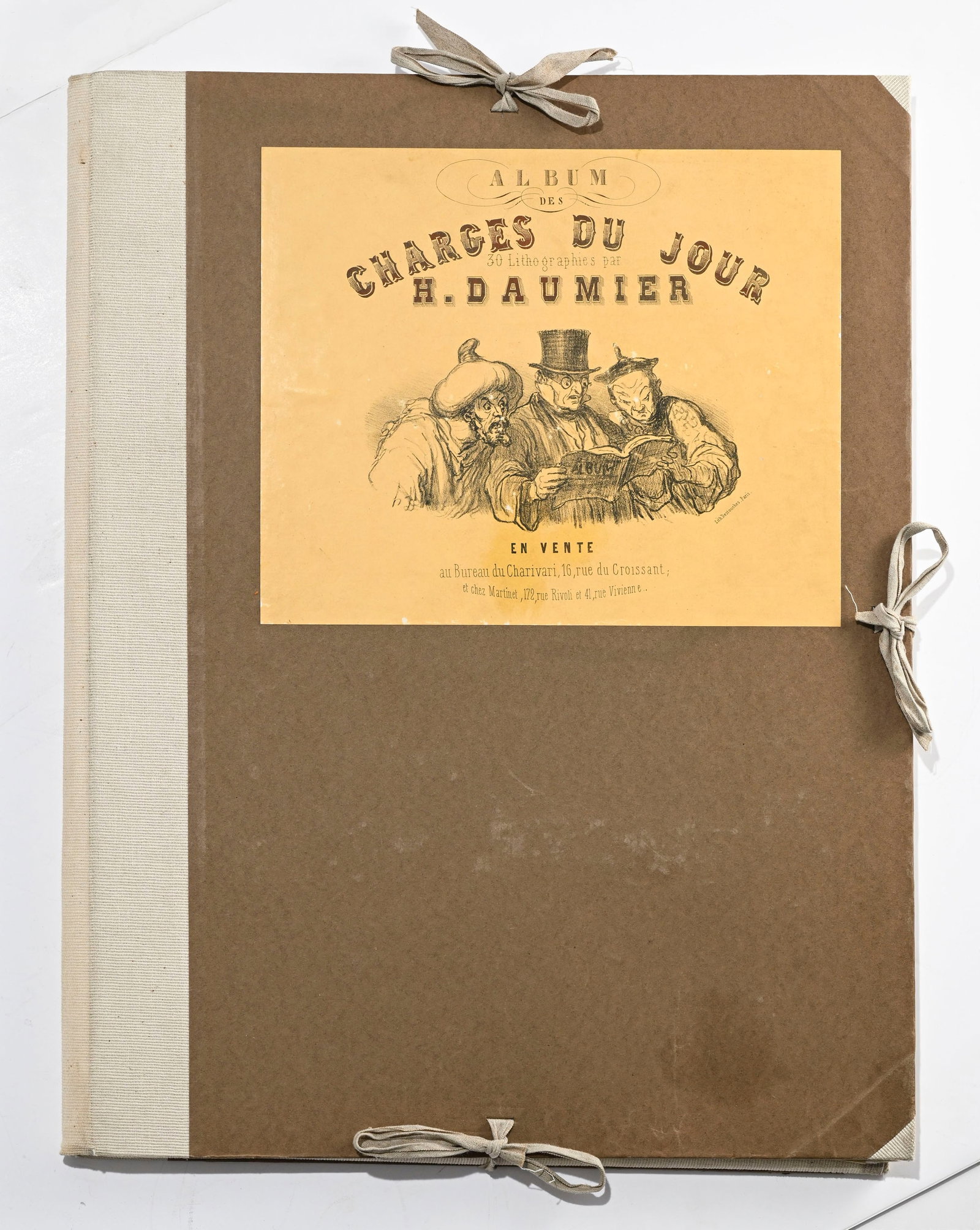 DAUMIER (Honoré). Album des Charges du Jour. Paris, Chiavari and Martinet, \[1859\]... 25 litho - 9