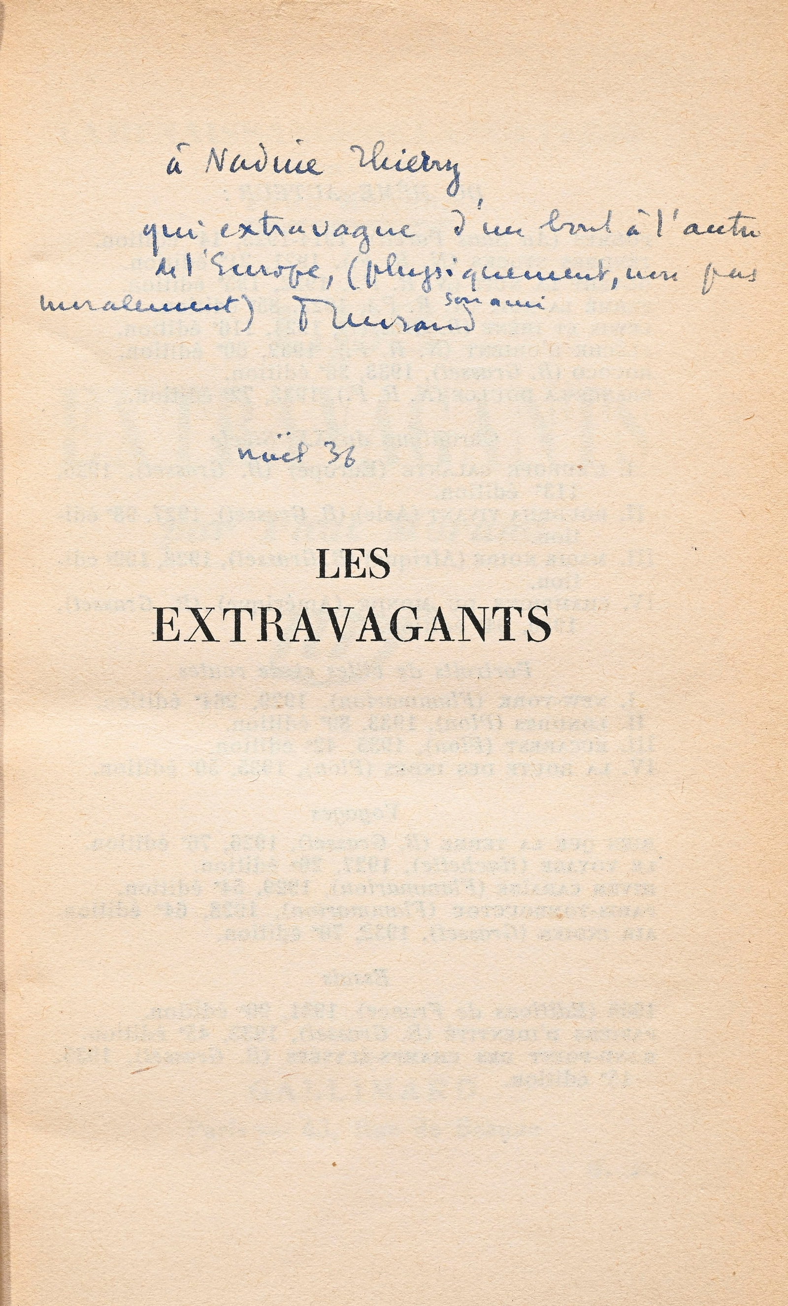 \[DÉDICACE\]. Ensemble de 16 vol. avec envois autographes des auteurs: \- Benoit (Pierre). Vil - 5