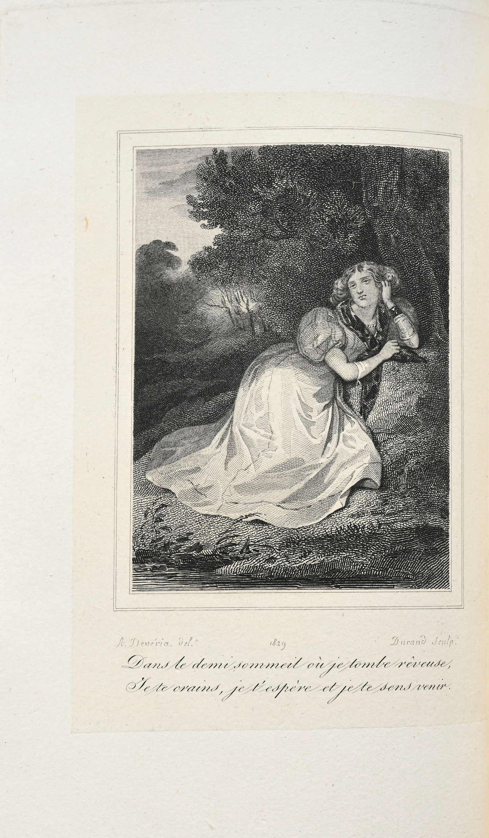 DESBORDES-VALMORE (Marceline). Poésies. Paris, Boulland, 1830. 2 vol. in-8° reliés de - 5