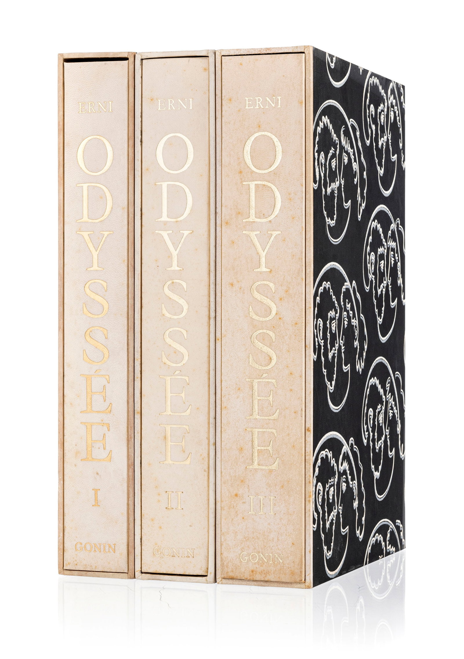 ERNI (Hans) - HOMÈRE. Odyssée. Lausanne, André Godin, 1957. 3 vol. in-folio en ff., c - 2