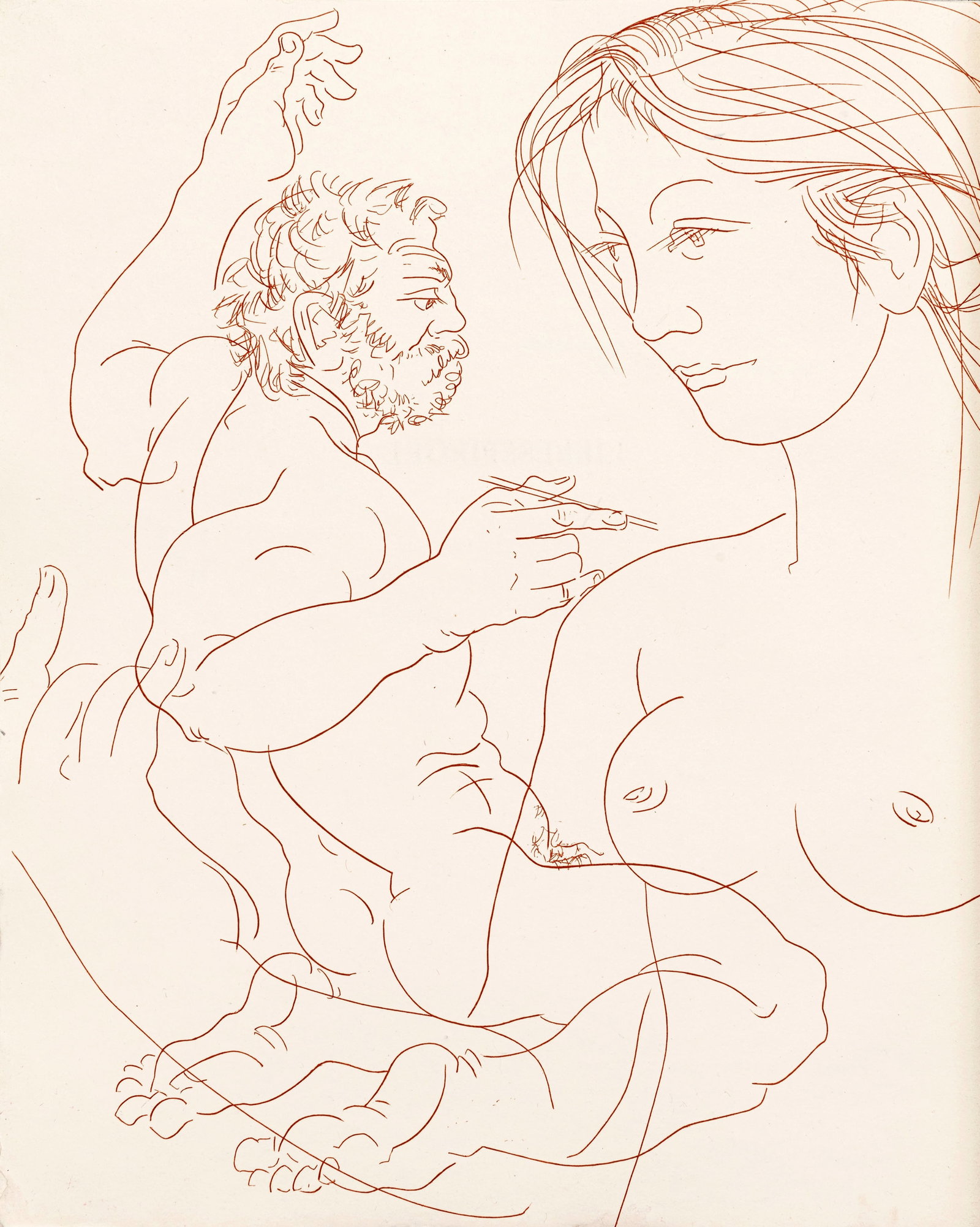 \[ERNI (Hans)\] - OESCH (Albert). Liebesspiegel. Lausanne, André & Pierre Gonin, 1980\. In-foli - 5
