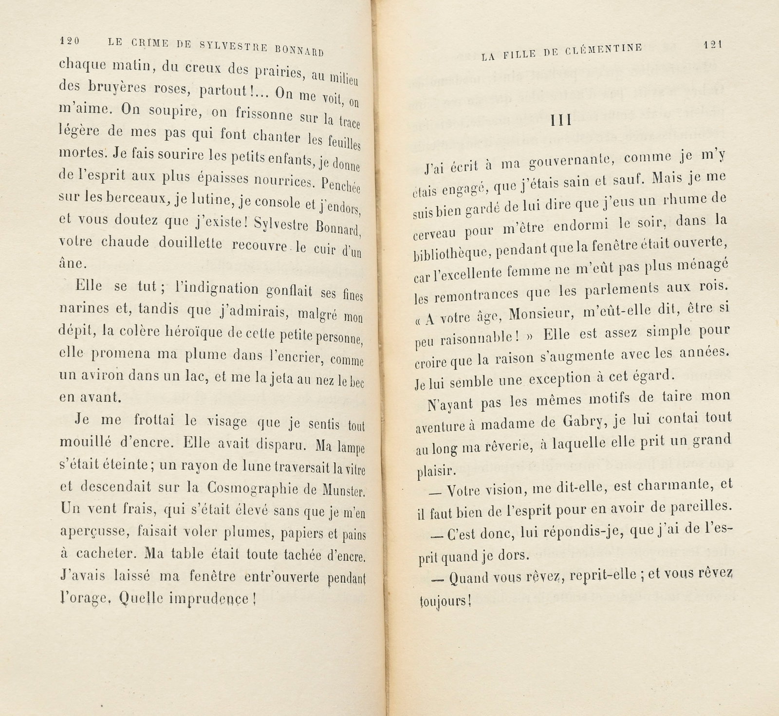 FRANCE (Anatole). Le Crime de Sylvestre Bonnard, membre de l'Institut. Paris, Calmann-Lévy, 188 - 2