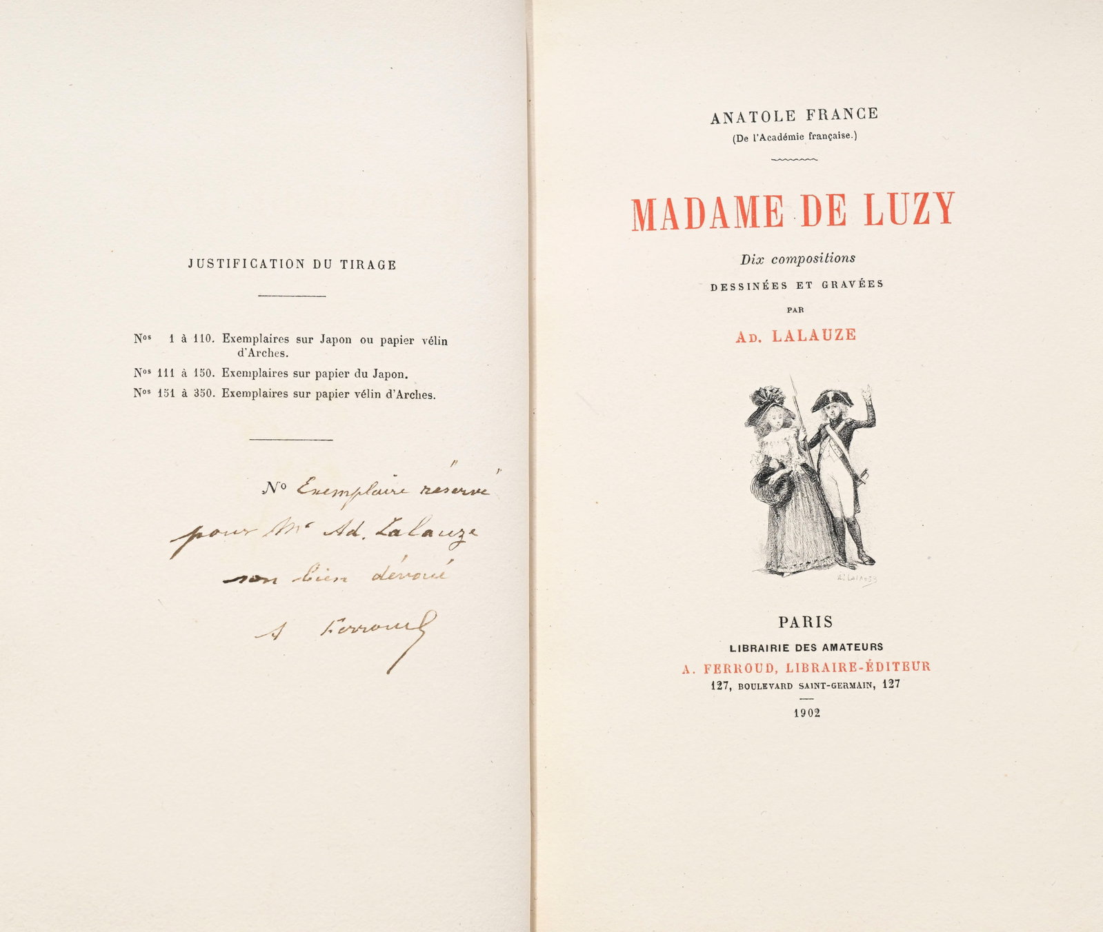 FRANCE (Anatole). 4 ouvrages en édition originale très bien reliés : 1) La r - 3