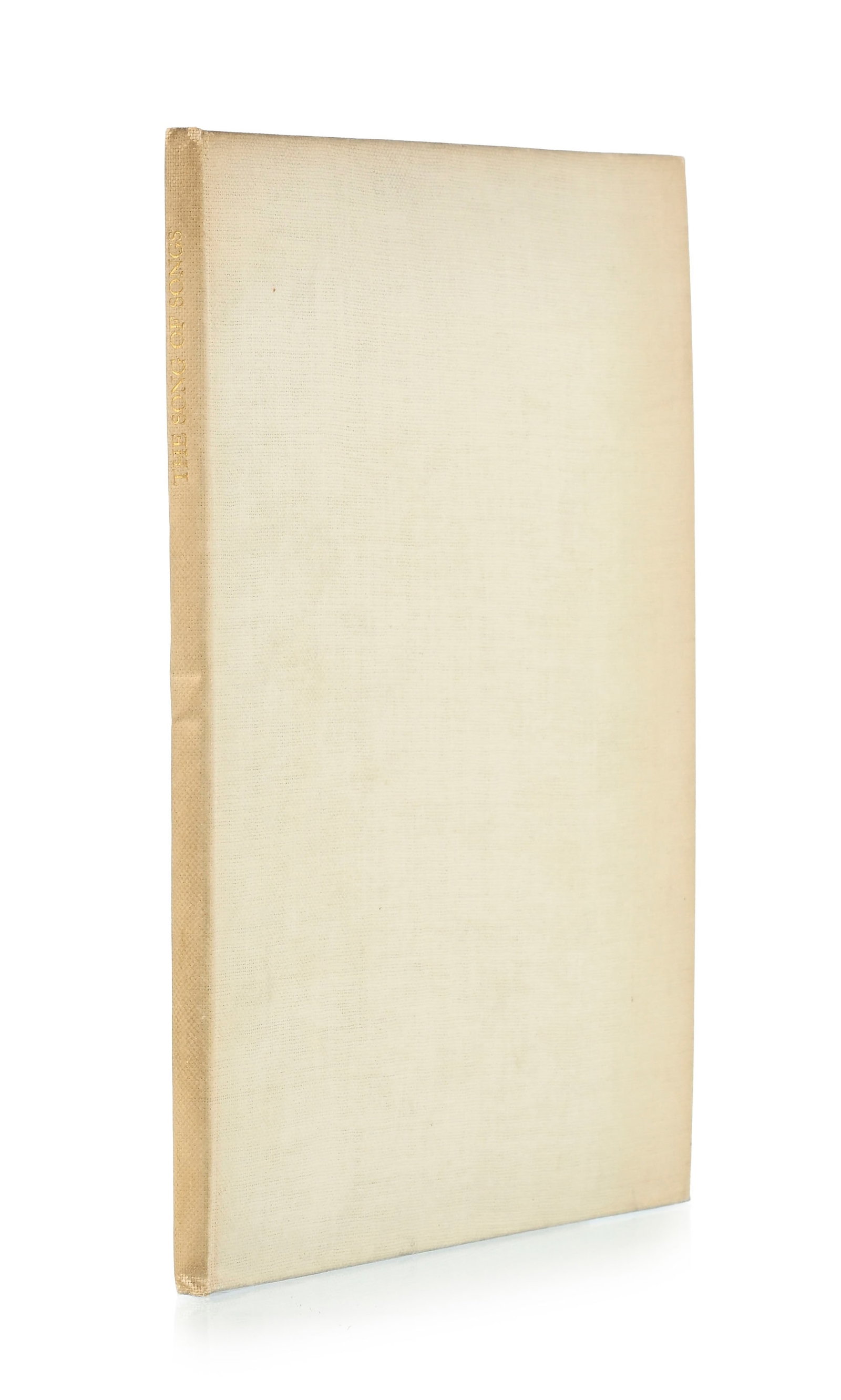 GILL (Eric). The Song of Songs. Berkshire, Golden Cockerel Press/Robert Gibbings, 1925. In-folio rel: GILL (Eric). The Song of Songs. Berkshire, Golden Cockerel Press/Robert Gibbings, 1925. In-folio relié pleine toile crème de l'éditeur. Orné de 19 bois gravés in-texte. Tirage