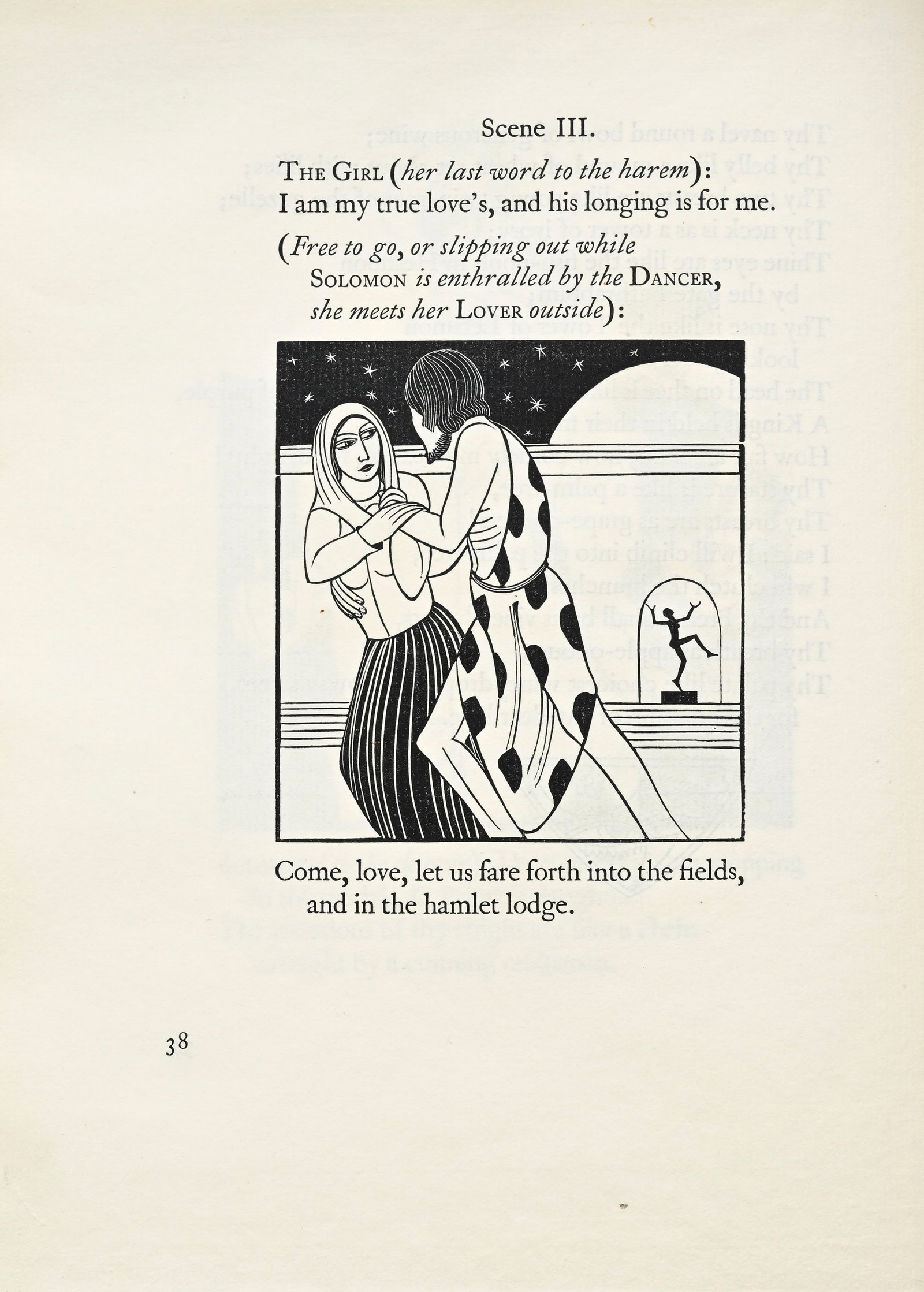 GILL (Eric). The Song of Songs. Berkshire, Golden Cockerel Press/Robert Gibbings, 1925. In-folio rel - 4