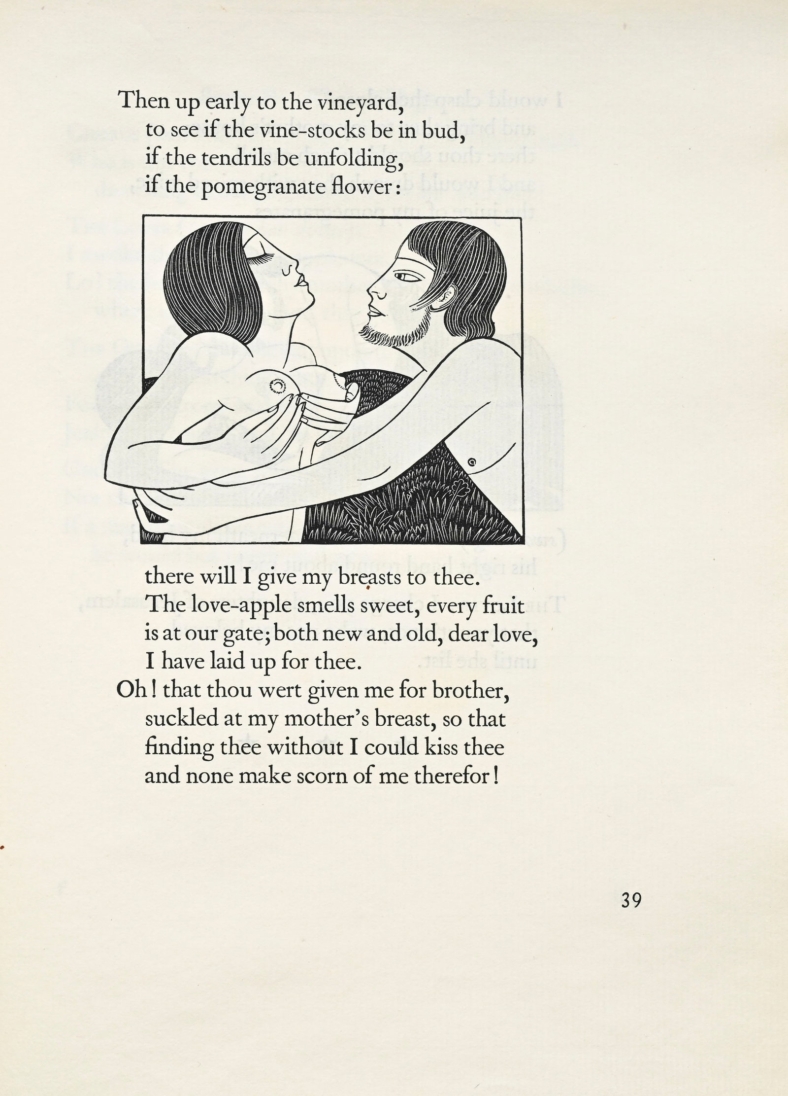 GILL (Eric). The Song of Songs. Berkshire, Golden Cockerel Press/Robert Gibbings, 1925. In-folio rel - 5