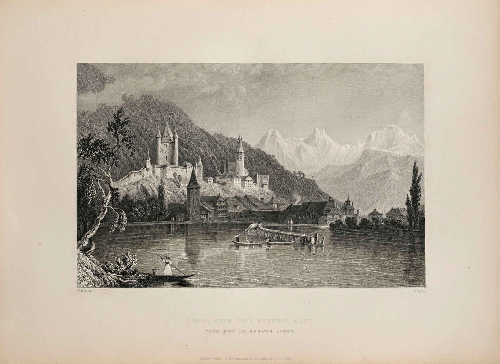 \[HELVETICA\]. BEATTIE (William). La Suisse pittoresque. Londres, George Virtue ; \[Paris, Ferrier\]: [HELVETICA]. BEATTIE (William). La Suisse pittoresque. Londres, George Virtue ; [Paris, Ferrier], 1836. 2 vol. in-4° reliés plein maroquin vert avec décor à la plaque et filet
