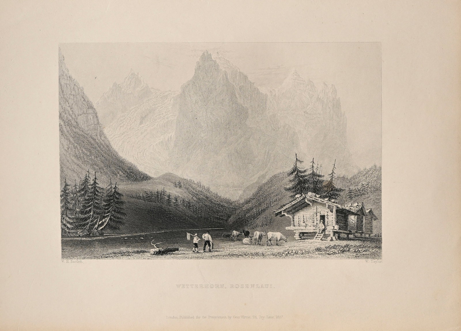 \[HELVETICA\]. BEATTIE (William). La Suisse pittoresque. Londres, George Virtue ; \[Paris, Ferrier\] - 4