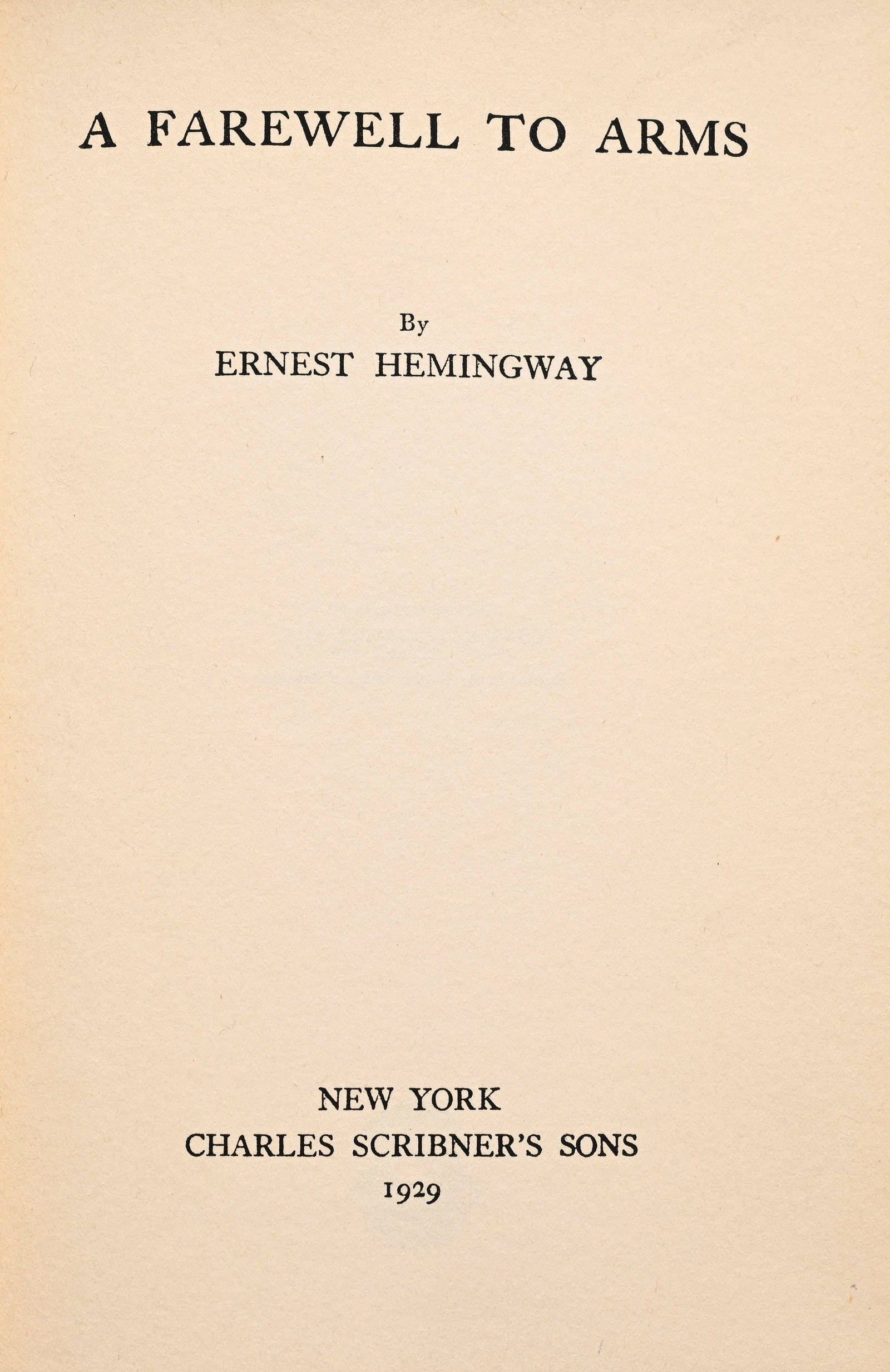 HEMINGWAY (Ernest). Ensemble de 4 titres en éditions originales dont 2 anglaises. Le tout en tr - 3