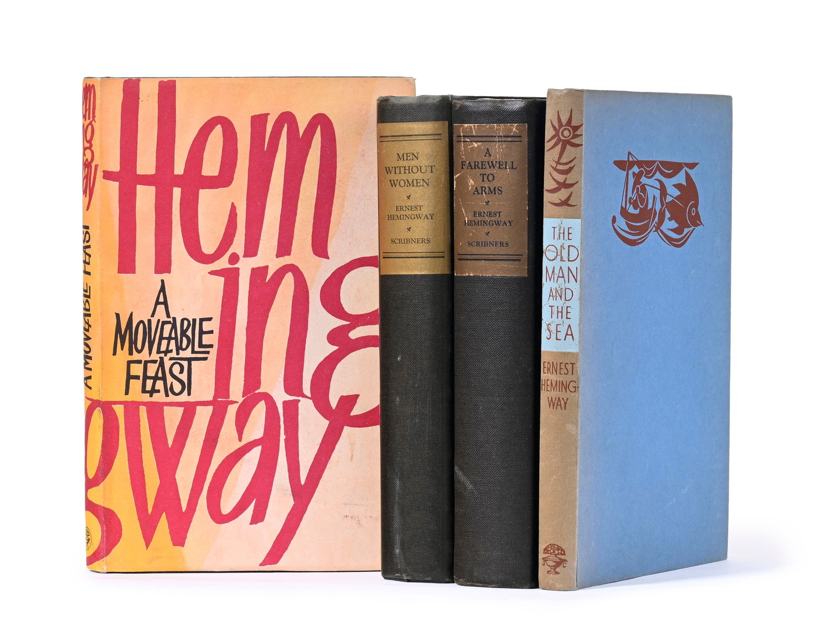 HEMINGWAY (Ernest). Ensemble de 4 titres en éditions originales dont 2 anglaises. Le tout en tr - 5