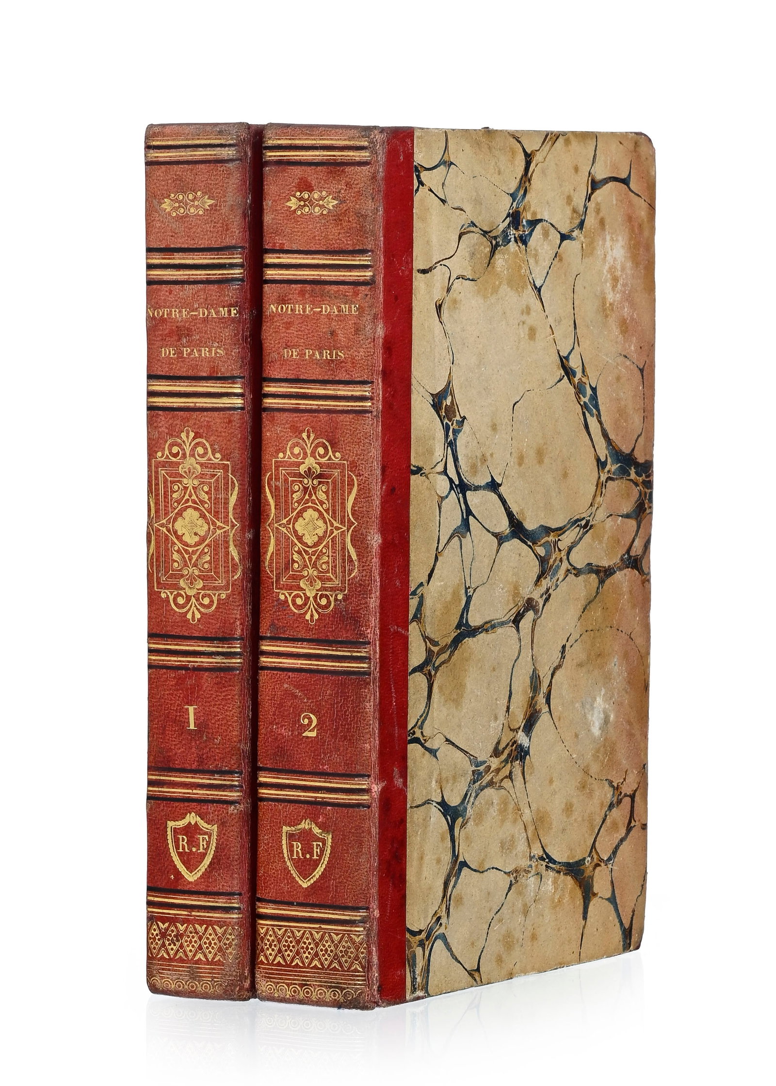 HUGO (Victor). Notre-Dame de Paris. Paris, Ch. Gosselin, 1831. 2 vol. in-8° reliés demi-ba - 4