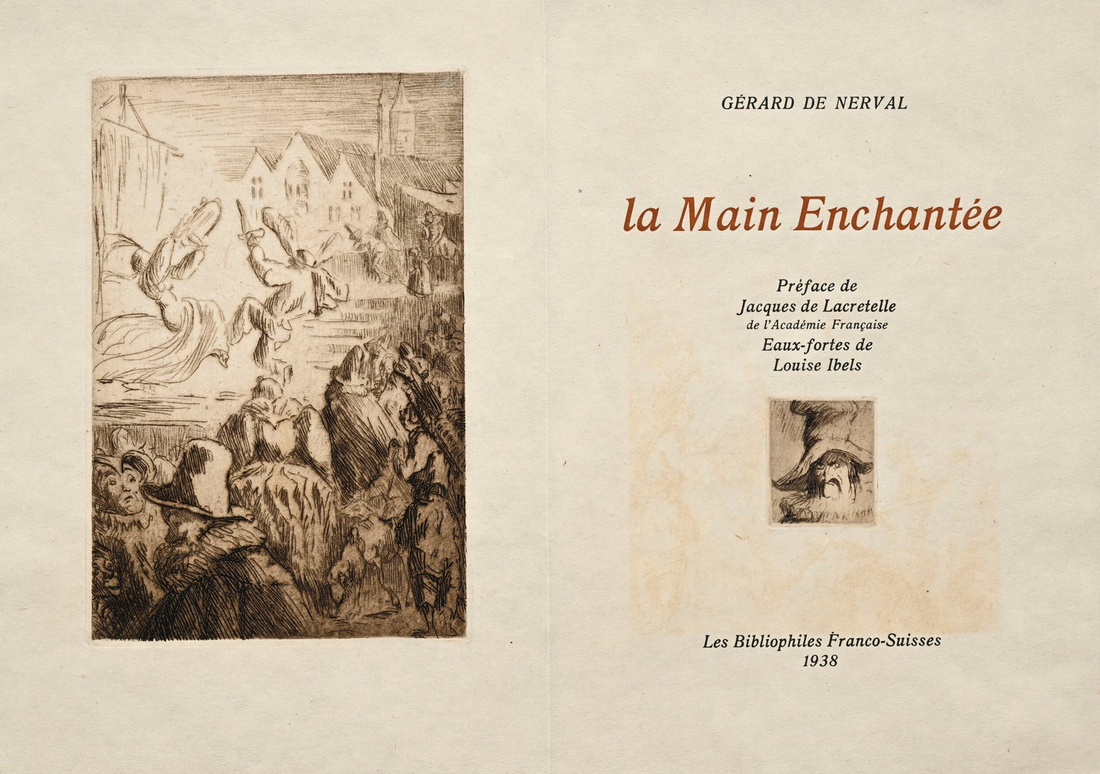 \[IBELS\] - NERVAL (Gérard de). La main enchantée. Paris, Les Bibliophiles Franco-Suisses, (1 of 4)