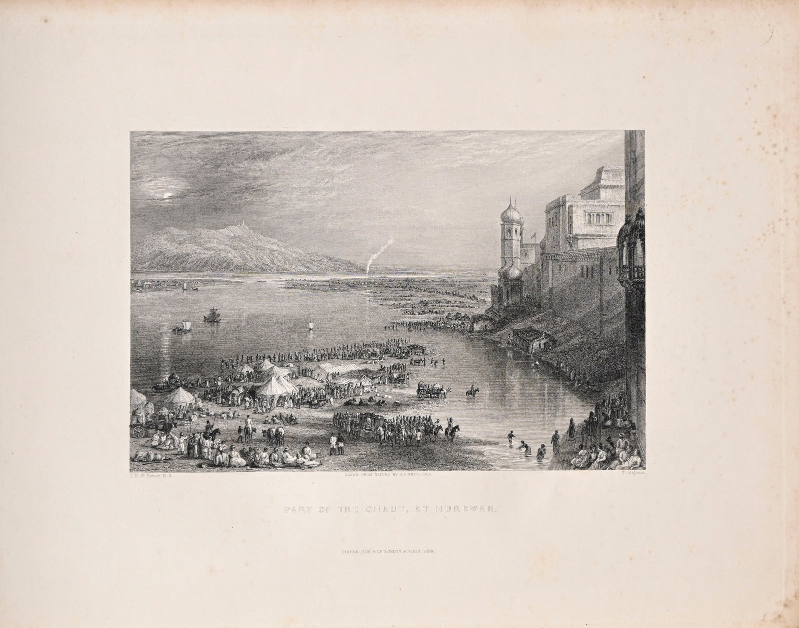 \[INDE\]. WHITE. Views in India, chiefly in the Himalayan mountains. London, Fischer 1838. In-folio  - 3