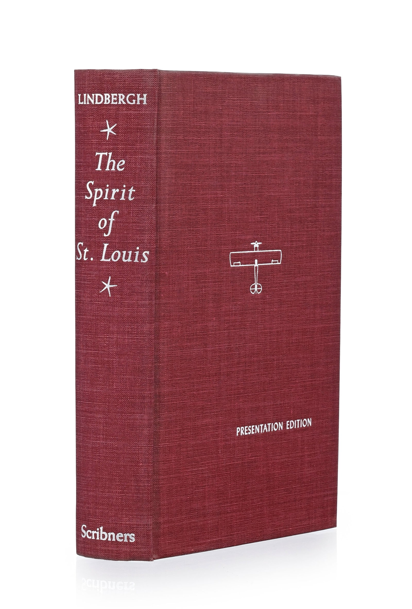 LINDBERGH (Charles). The Spirit of St. Louis. New York, Charles Scribner's Sons, 1953. In-8° re: LINDBERGH (Charles). The Spirit of St. Louis. New York, Charles Scribner's Sons, 1953. In-8° relié pleine toile brune de l'éditeur, dos au titre doré. Édition de