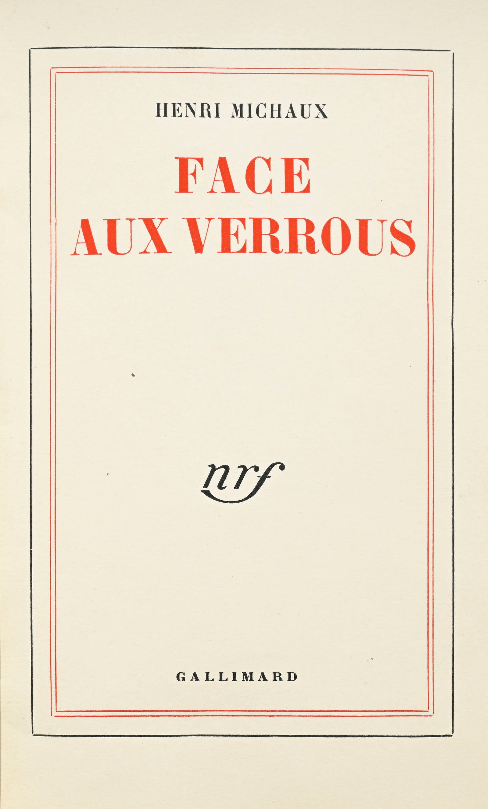 MICHAUX (Henri). Ensemble de trois ouvrages in-12 reliés demi-box (rouille, bleu et vert) mosa& - 5
