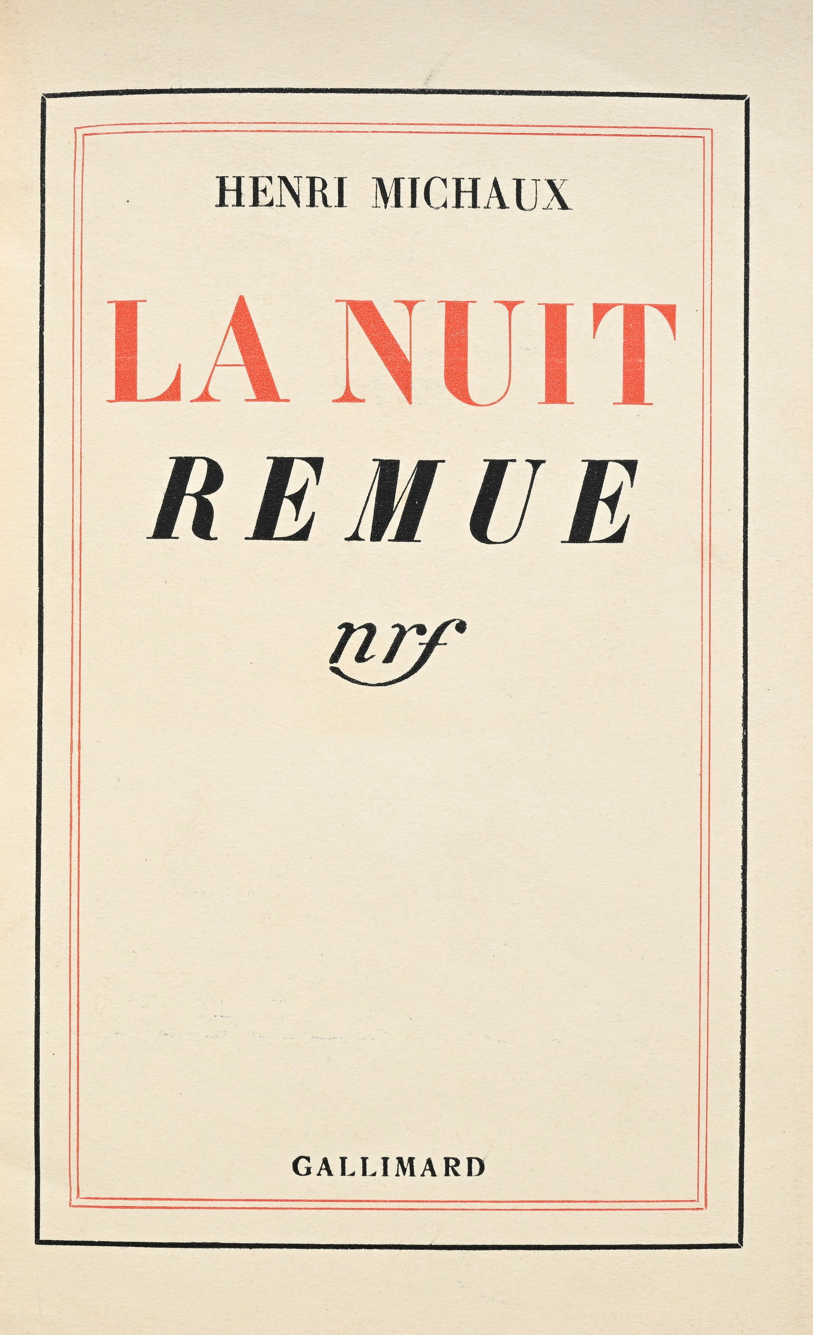 MICHAUX (Henri). Ensemble de trois ouvrages in-12 reliés demi-box (rouille, bleu et vert) mosa& - 7