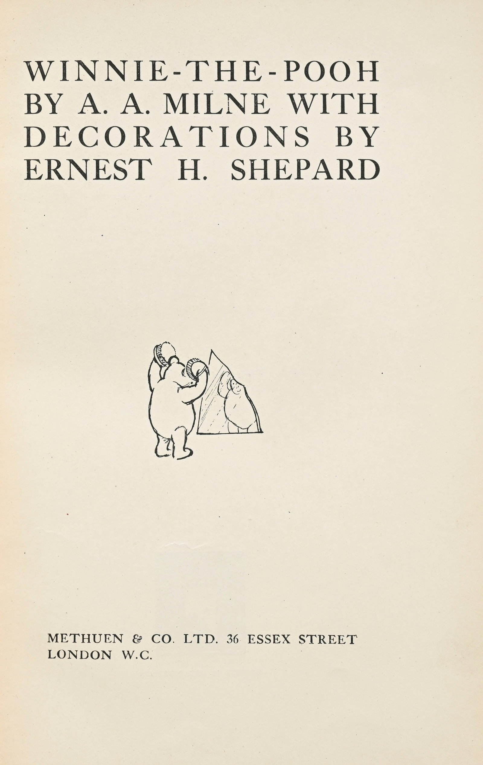 MILNE (A. A.) - SHEPARD (Ernst). Winnie-the-Pooh - “Christopher Robin Books”, ensemble d - 5