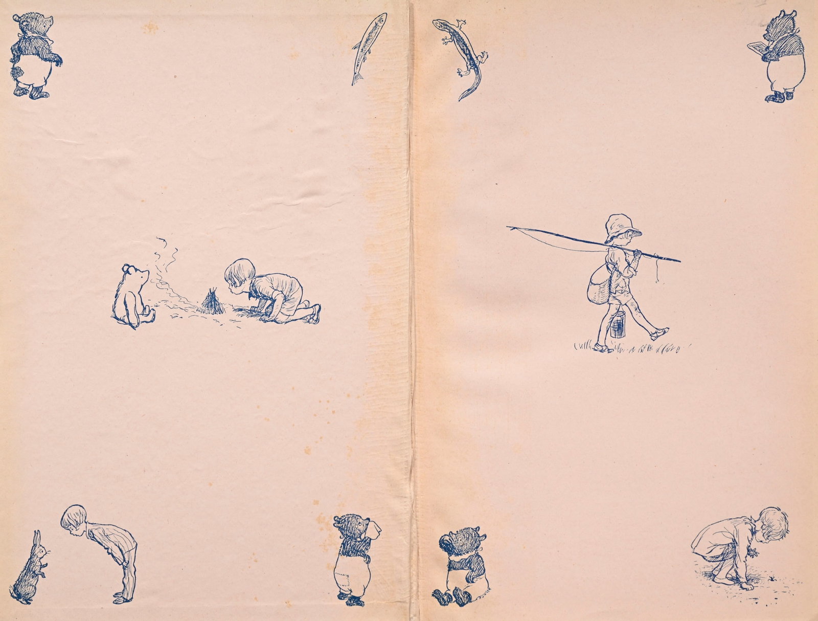 MILNE (A. A.) - SHEPARD (Ernst). Winnie-the-Pooh - “Christopher Robin Books”, ensemble d - 7