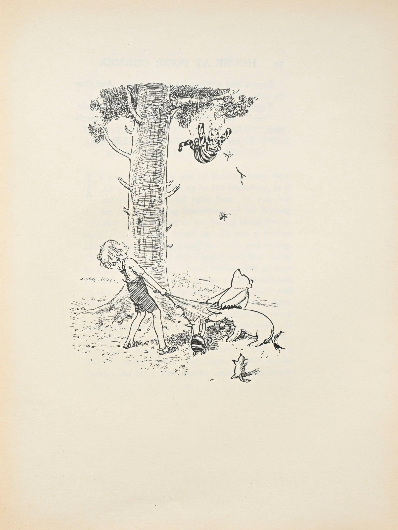 MILNE (A.A.) - SHEPARD (Ernest H.). The House at Pooh Corner. New York, E.P Dutton & Co., 1928. In-4 - 4