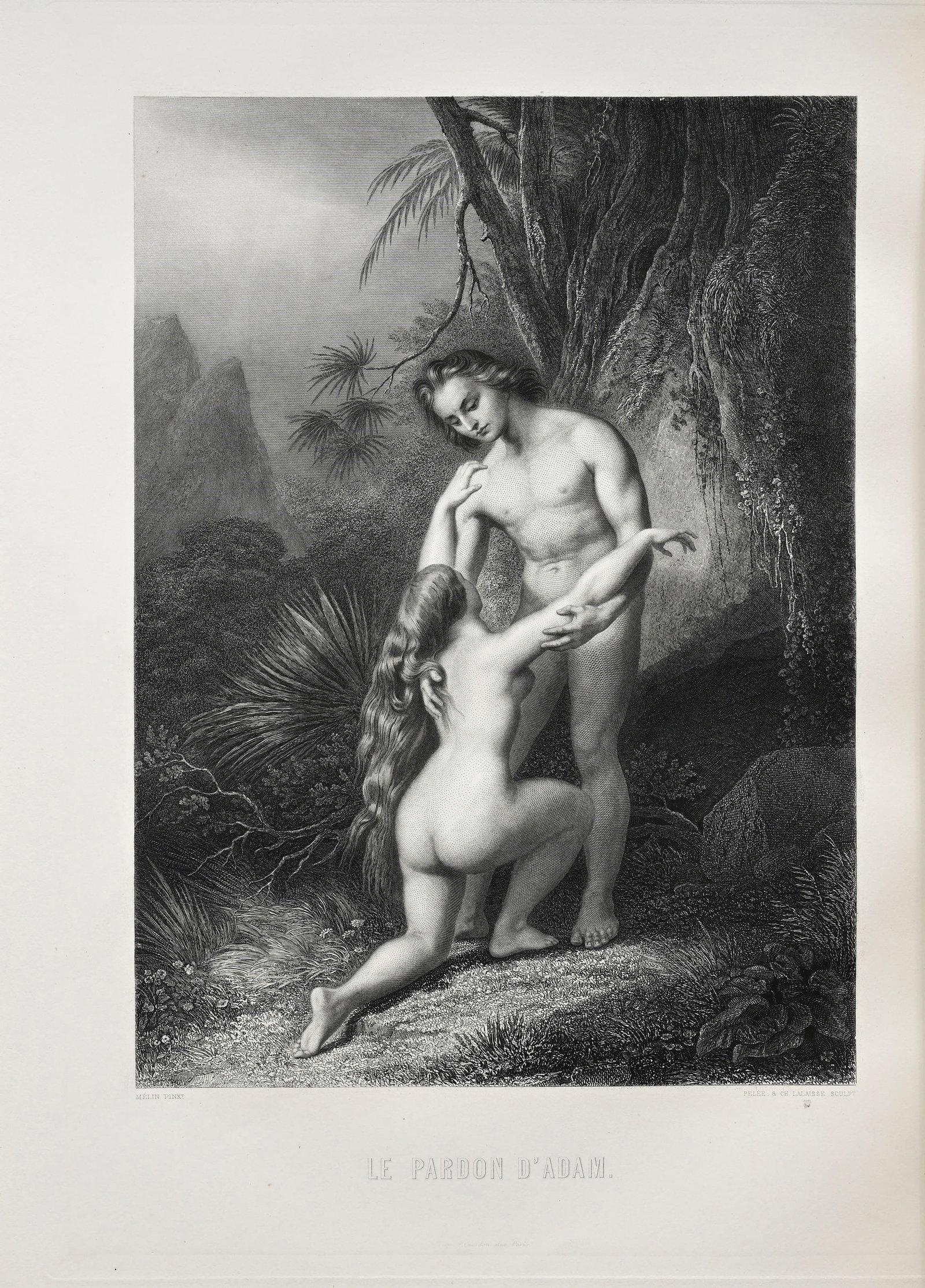 MILTON. Le Paradis Perdu. Paris, Amable Rigaud, 1863. In-folio relié plein chagrin vert olive,  - 3