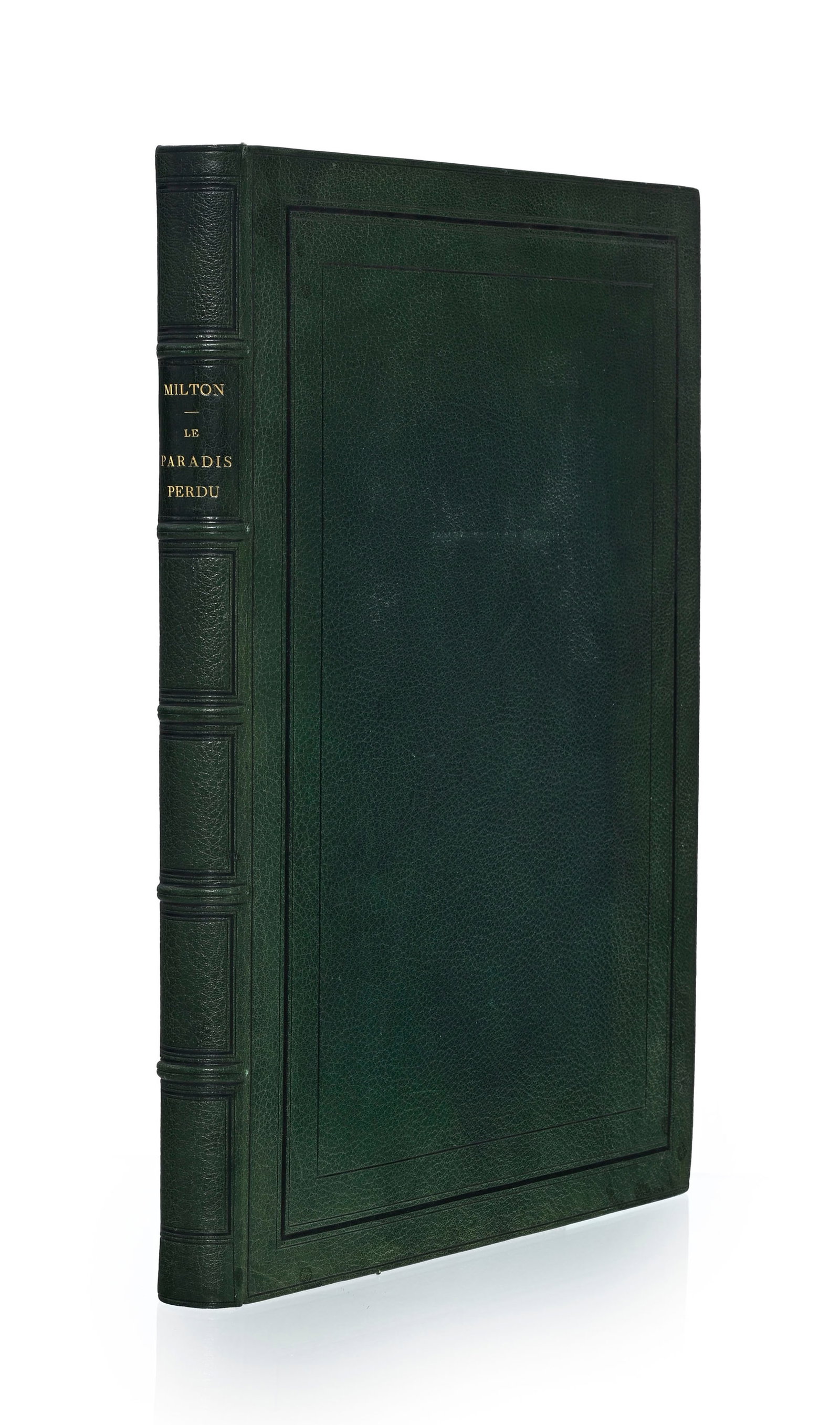 MILTON. Le Paradis Perdu. Paris, Amable Rigaud, 1863. In-folio relié plein chagrin vert olive,  - 6