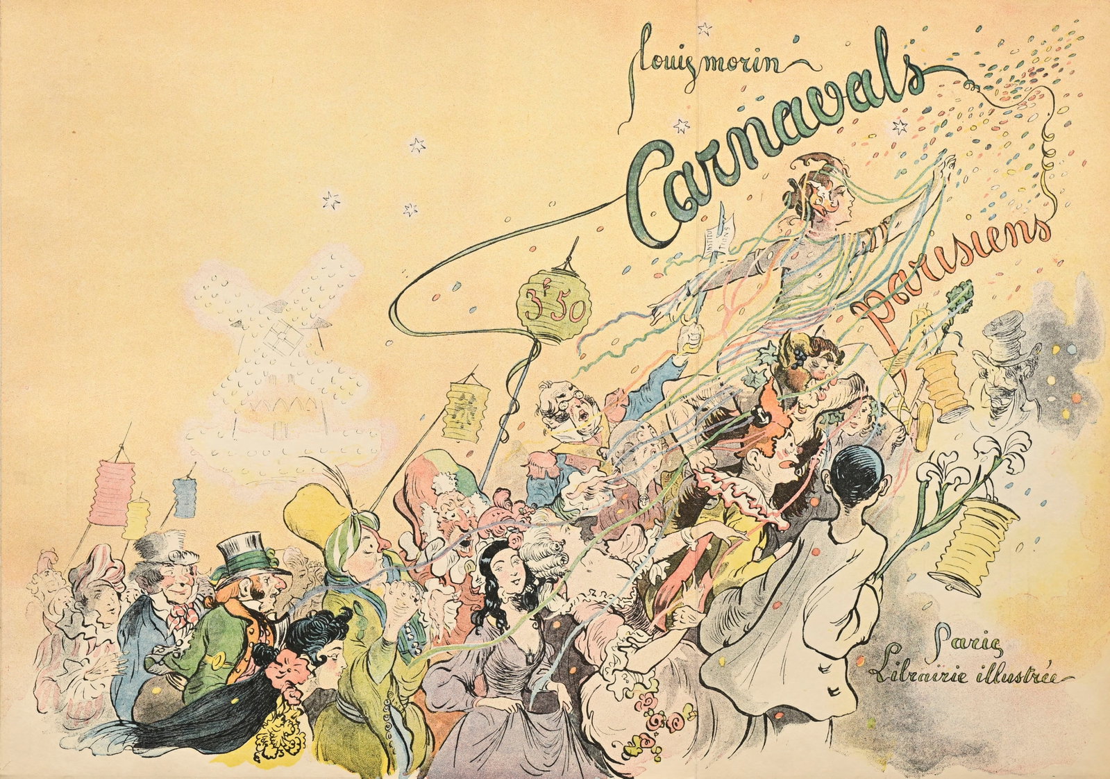 MORIN (Louis). Carnavals parisiens. Paris, Montgredien et Cie, Librairie illustrée, s.d. \[1898: MORIN (Louis). Carnavals parisiens. Paris, Montgredien et Cie, Librairie illustrée, s.d. [1898]. 1 vol. in-8° relié demi-maroquin rouge à coins, dos à nerfs orné de 5