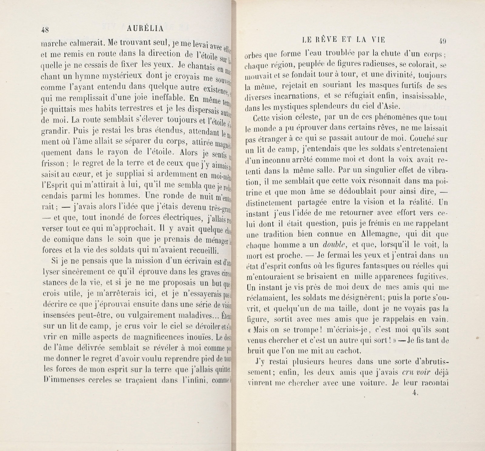 NERVAL (Gérard de ). Le Rêve et la Vie. Paris, Victor Lecou, 1855\. In-12 relié demi- - 3