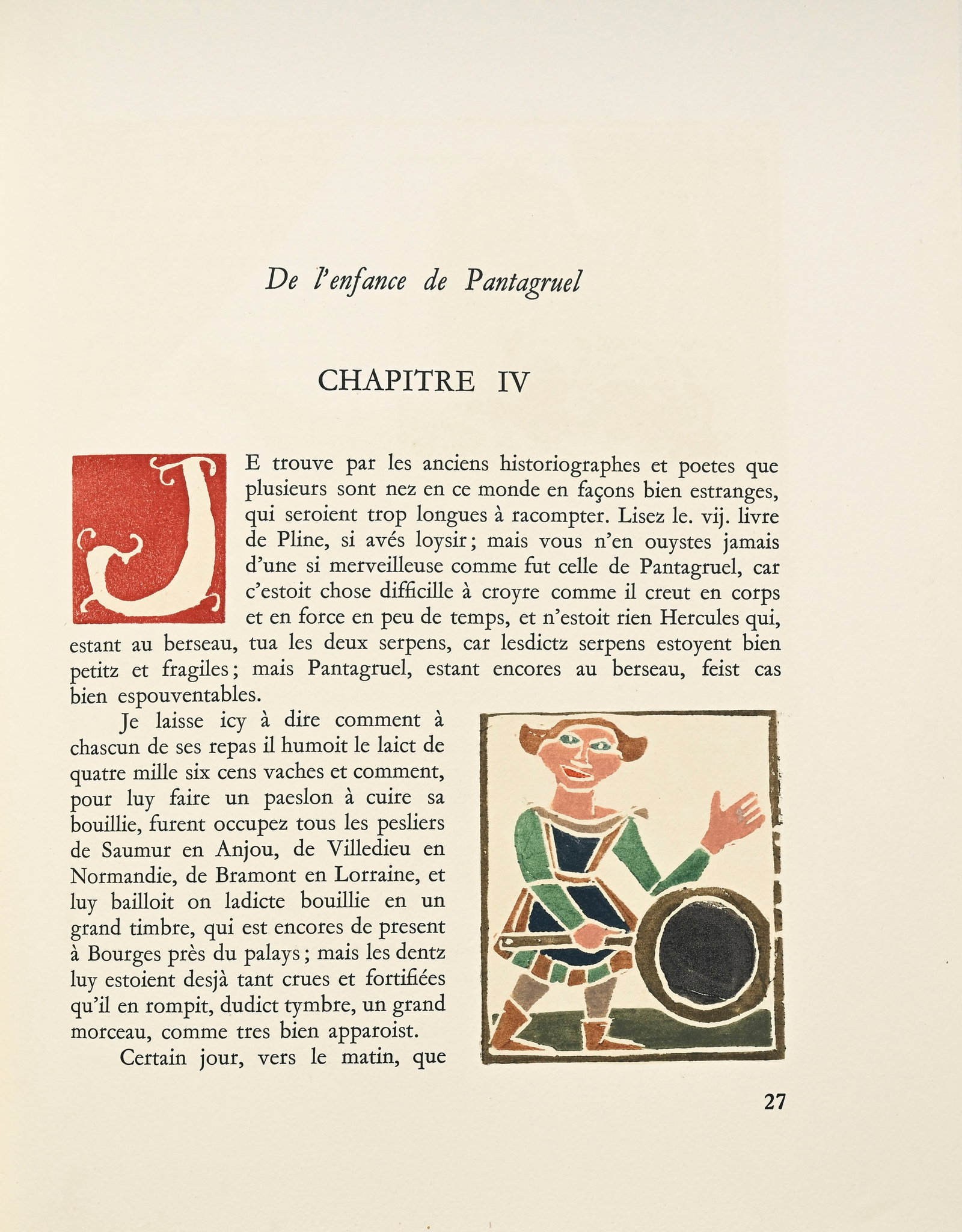 RABELAIS (François). Les Horribles et espouvantables faictz et prouesses du très renomm - 5