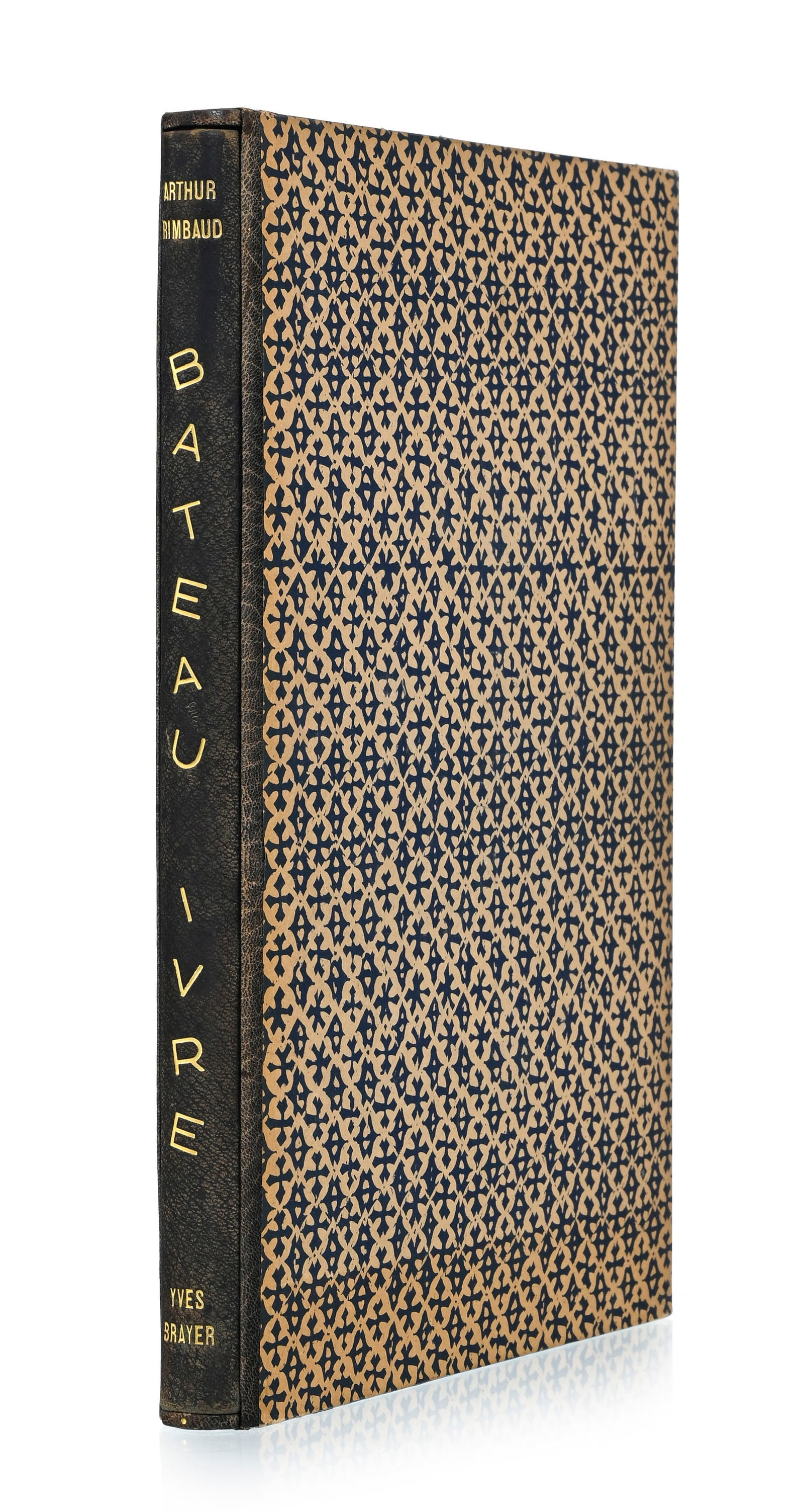 RIMBAUD (Arthur ). Bateau ivre. Paris, s.n. \[Gonin\], 1939\. In-folio relié plein maroquin noi - 3