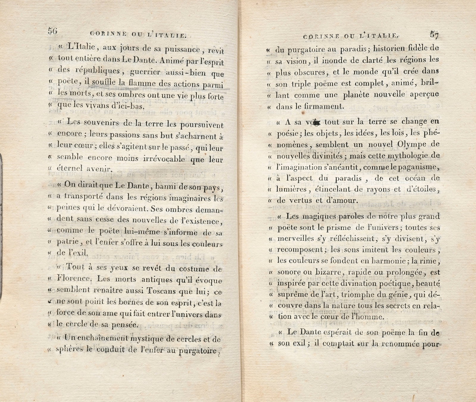 STAEL (Germaine Necker, dite madame de). Corinne ou L'Italie. Paris, A la librairie Stéréo - 3