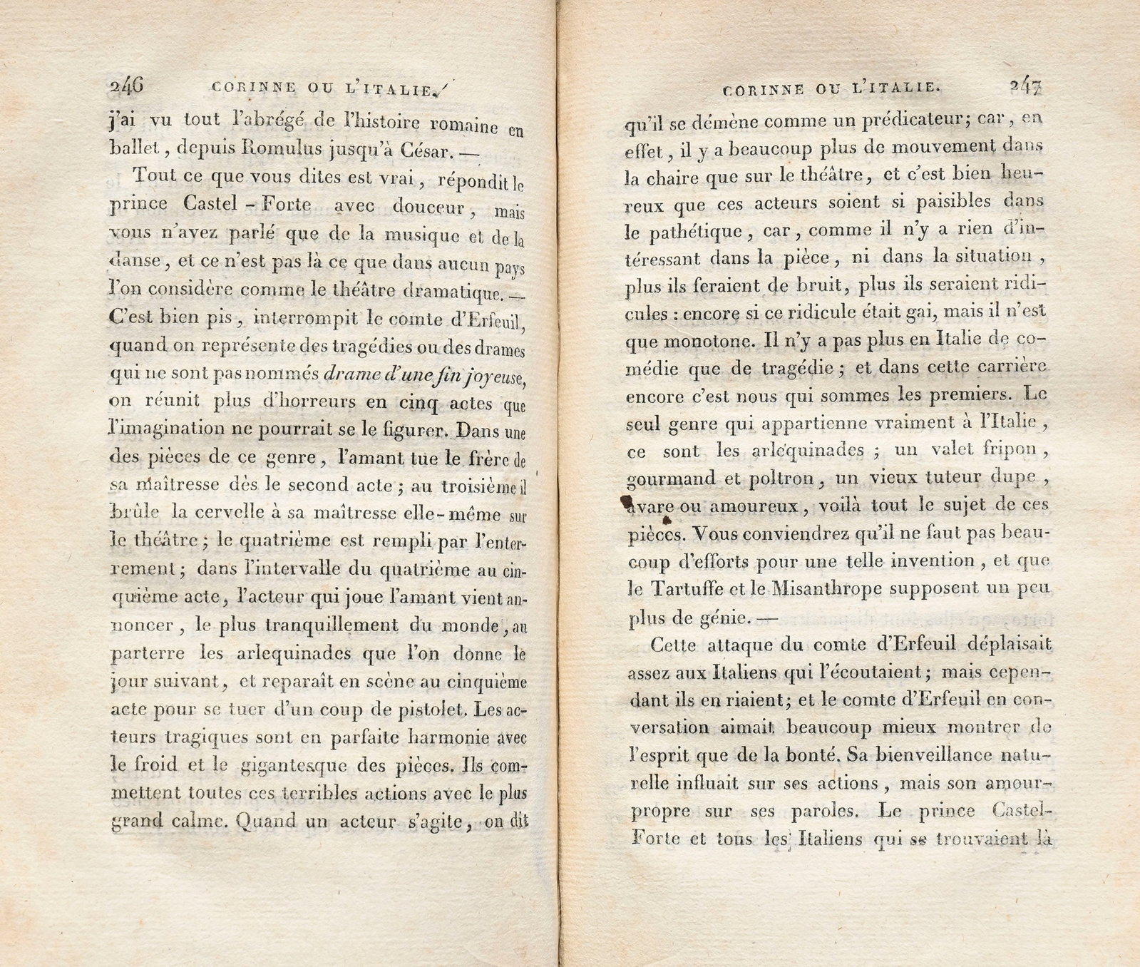 STAEL (Germaine Necker, dite madame de). Corinne ou L'Italie. Paris, A la librairie Stéréo - 5