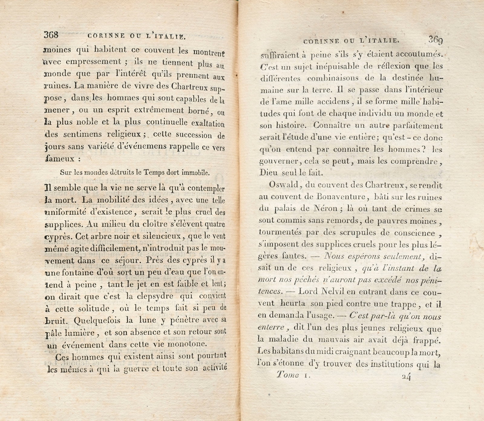 STAEL (Germaine Necker, dite madame de). Corinne ou L'Italie. Paris, A la librairie Stéréo - 6