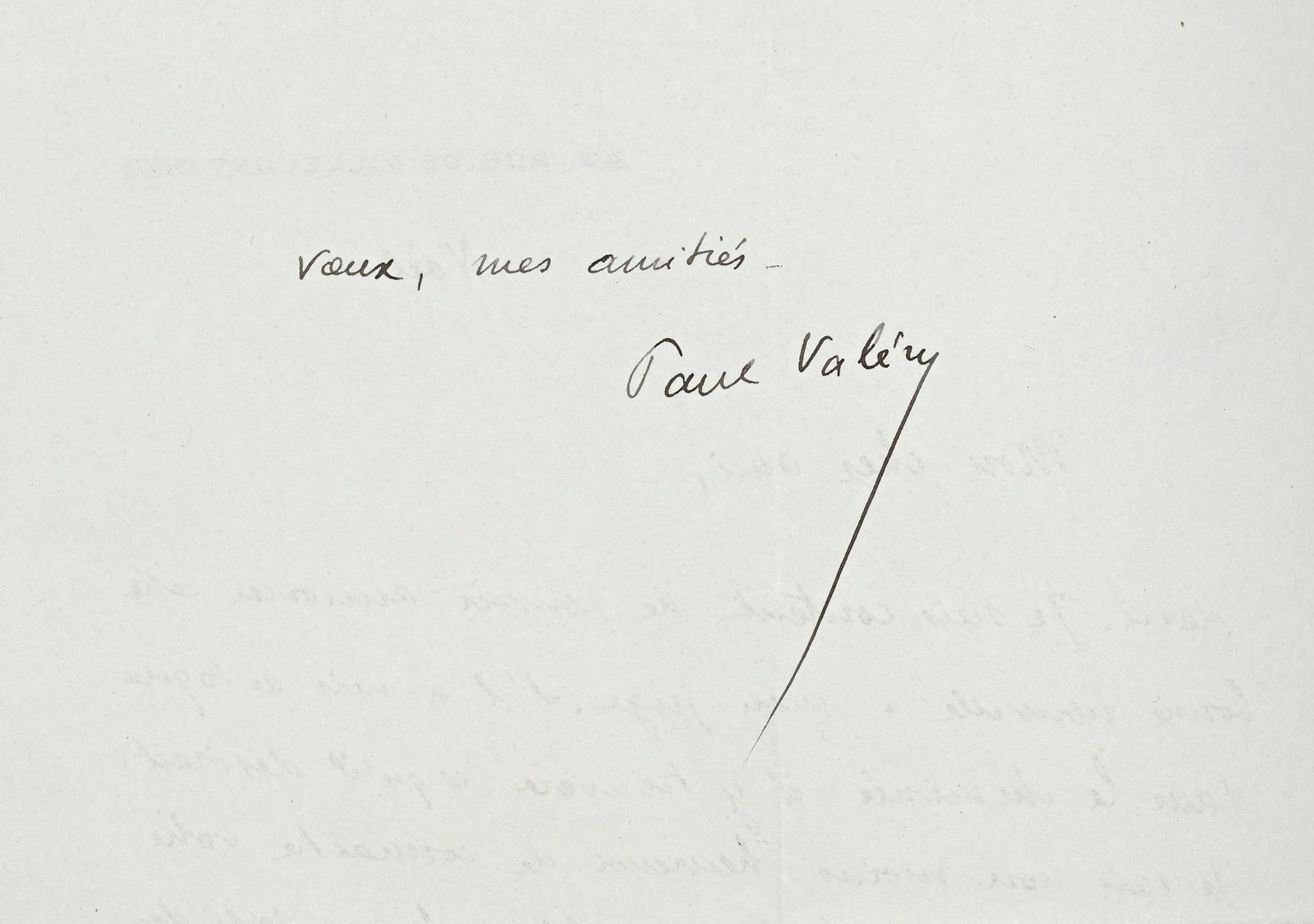 VALÉRY (Paul). Maîtres et amis. Paris, s. n., 1927. 2 vol. grands in-4° reliés p - 7