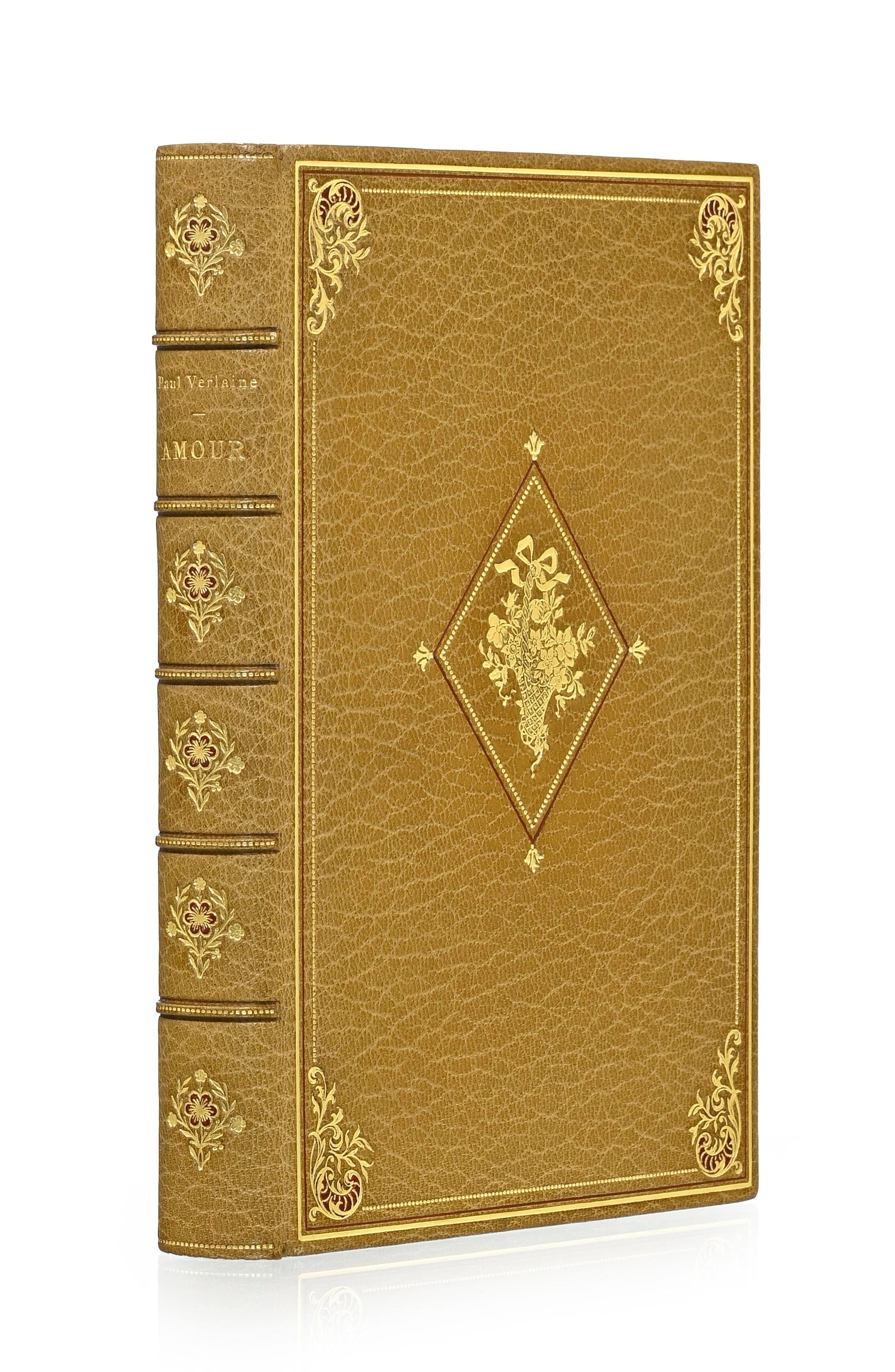 VERLAINE (Paul). Amour. Paris, Léon Vanier, 1888. In-12 relié plein maroquin chameau, dos  (1 of 3)