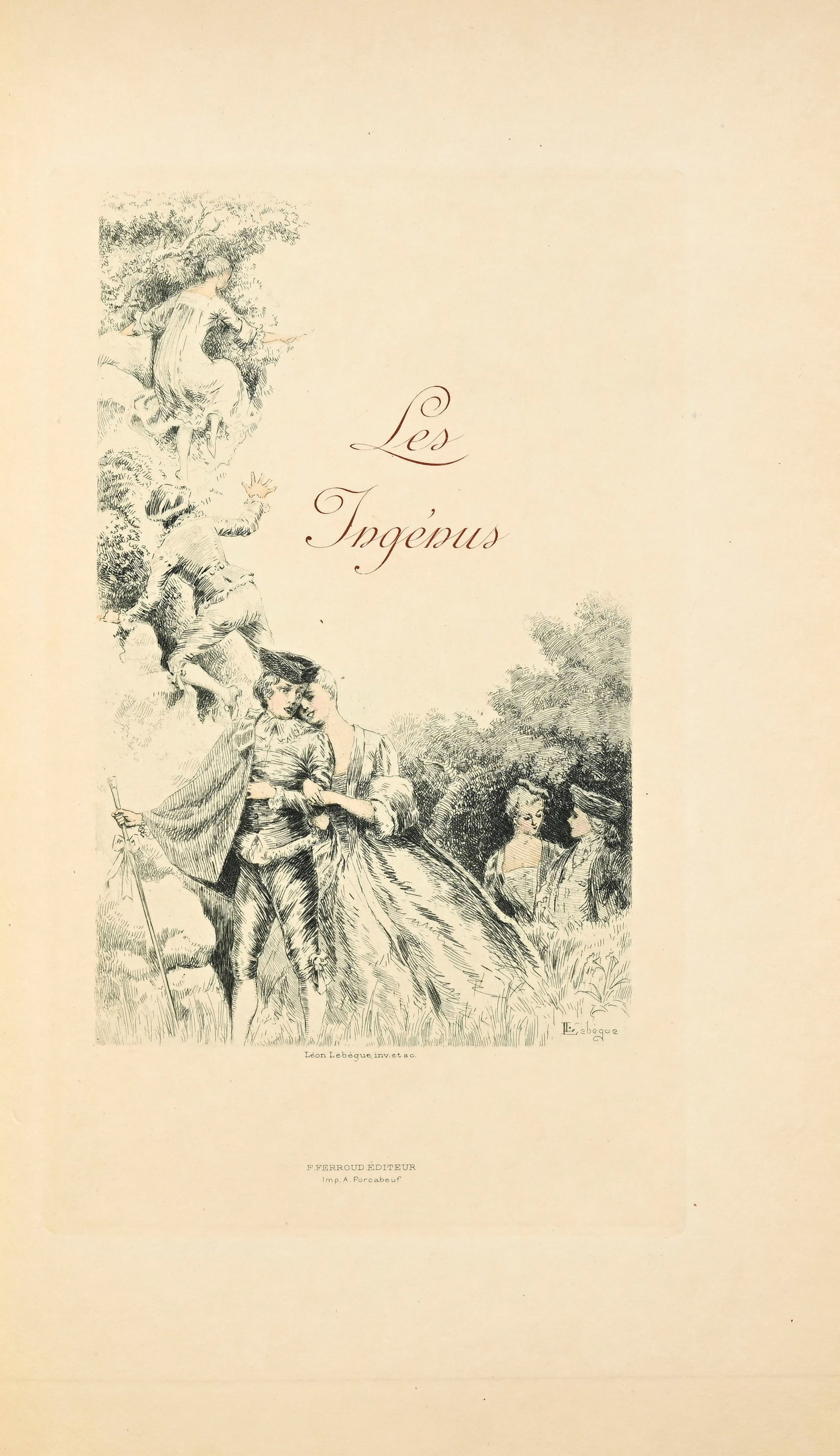VERLAINE (Paul). Fêtes Galantes. Paris, Ferroud, 1913. Grand in-8° relié plein maroqu - 3