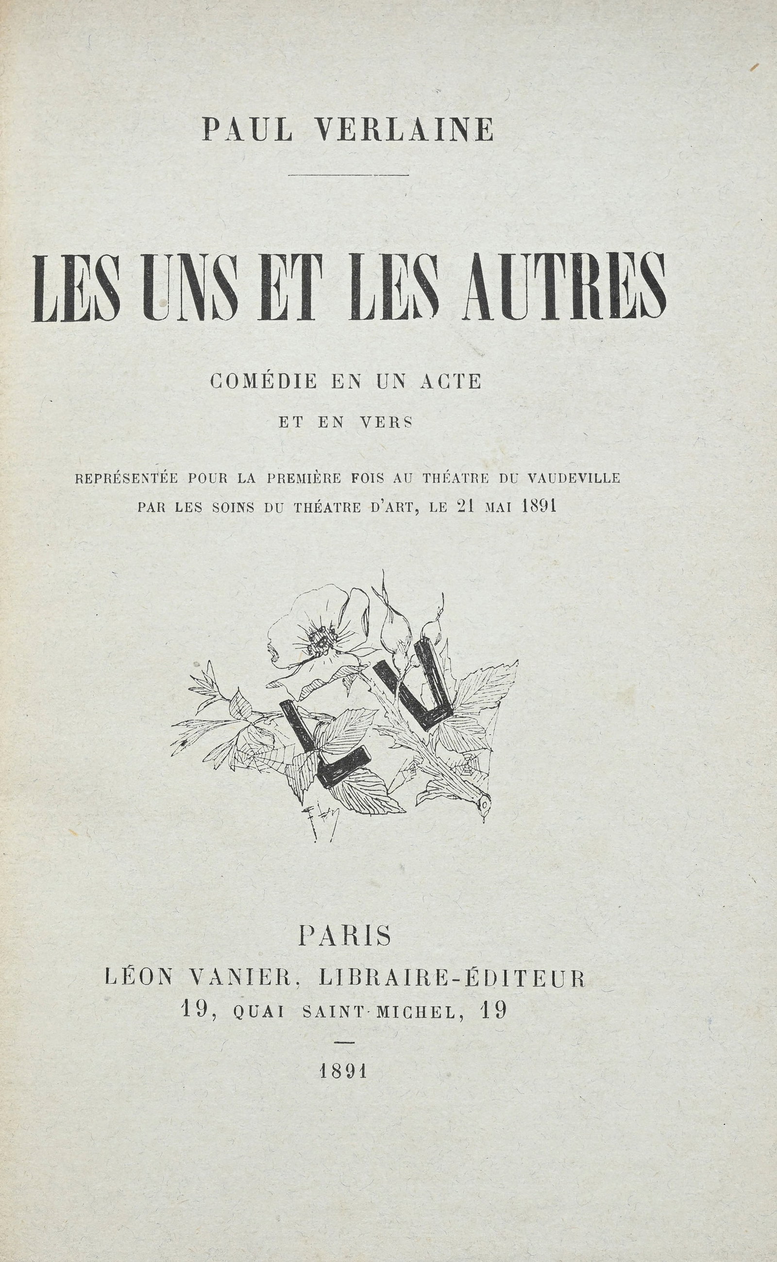 VERLAINE (Paul). Ensemble de 10 vol. in-12 à in-8°, la plupart en édition originale.  - 3