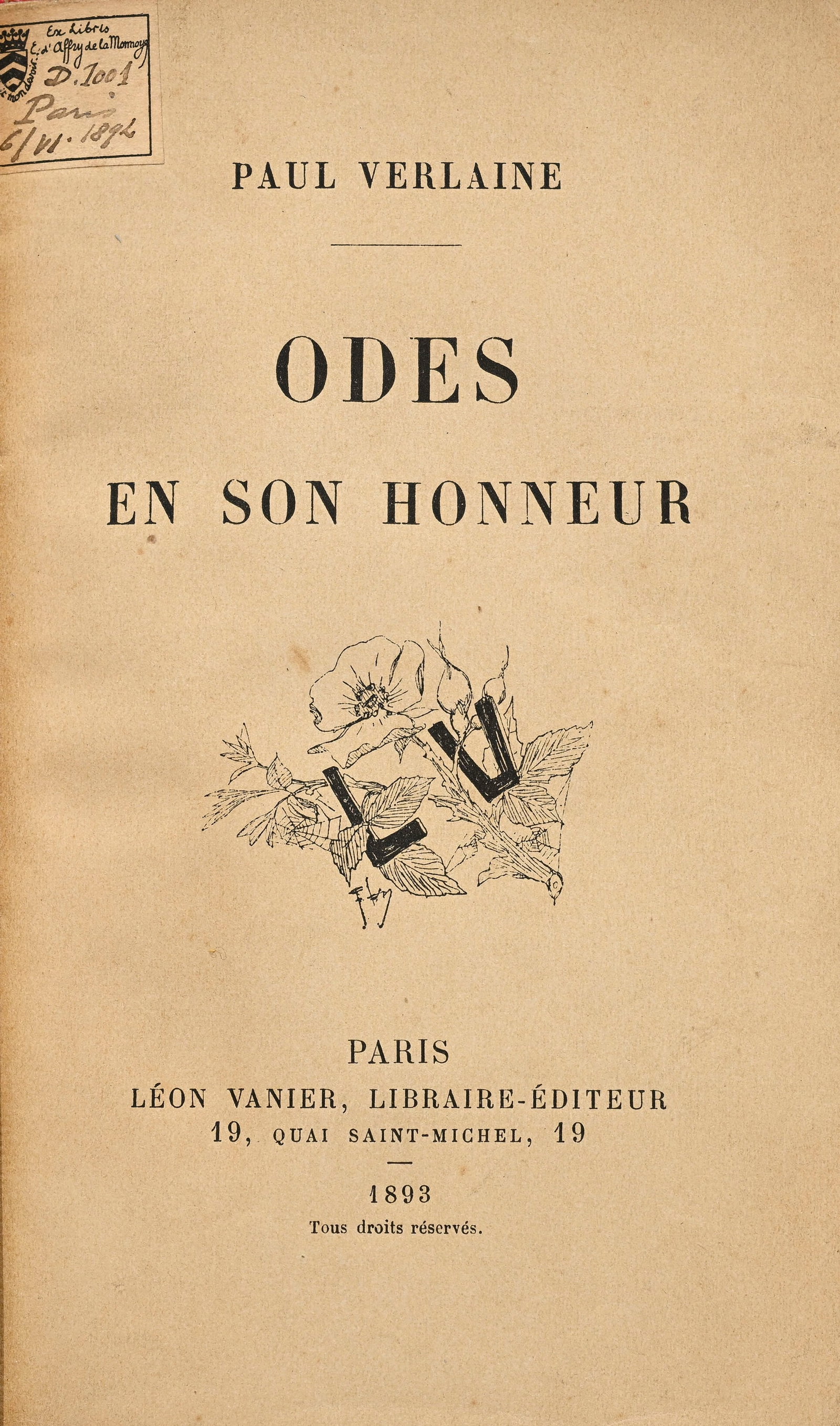 VERLAINE (Paul). Ensemble de 10 vol. in-12 à in-8°, la plupart en édition originale.  - 4