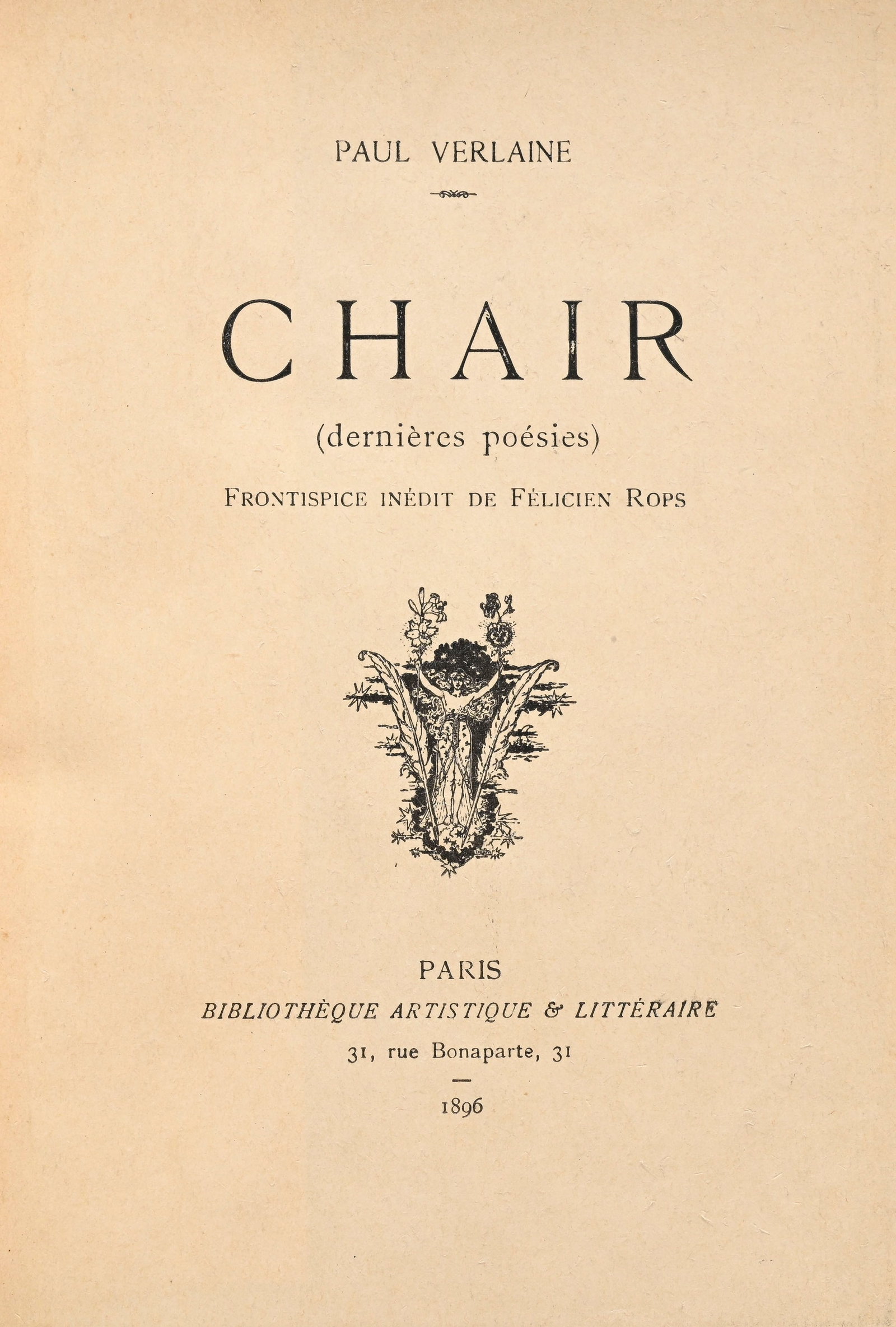VERLAINE (Paul). Ensemble de 10 vol. in-12 à in-8°, la plupart en édition originale.  - 6