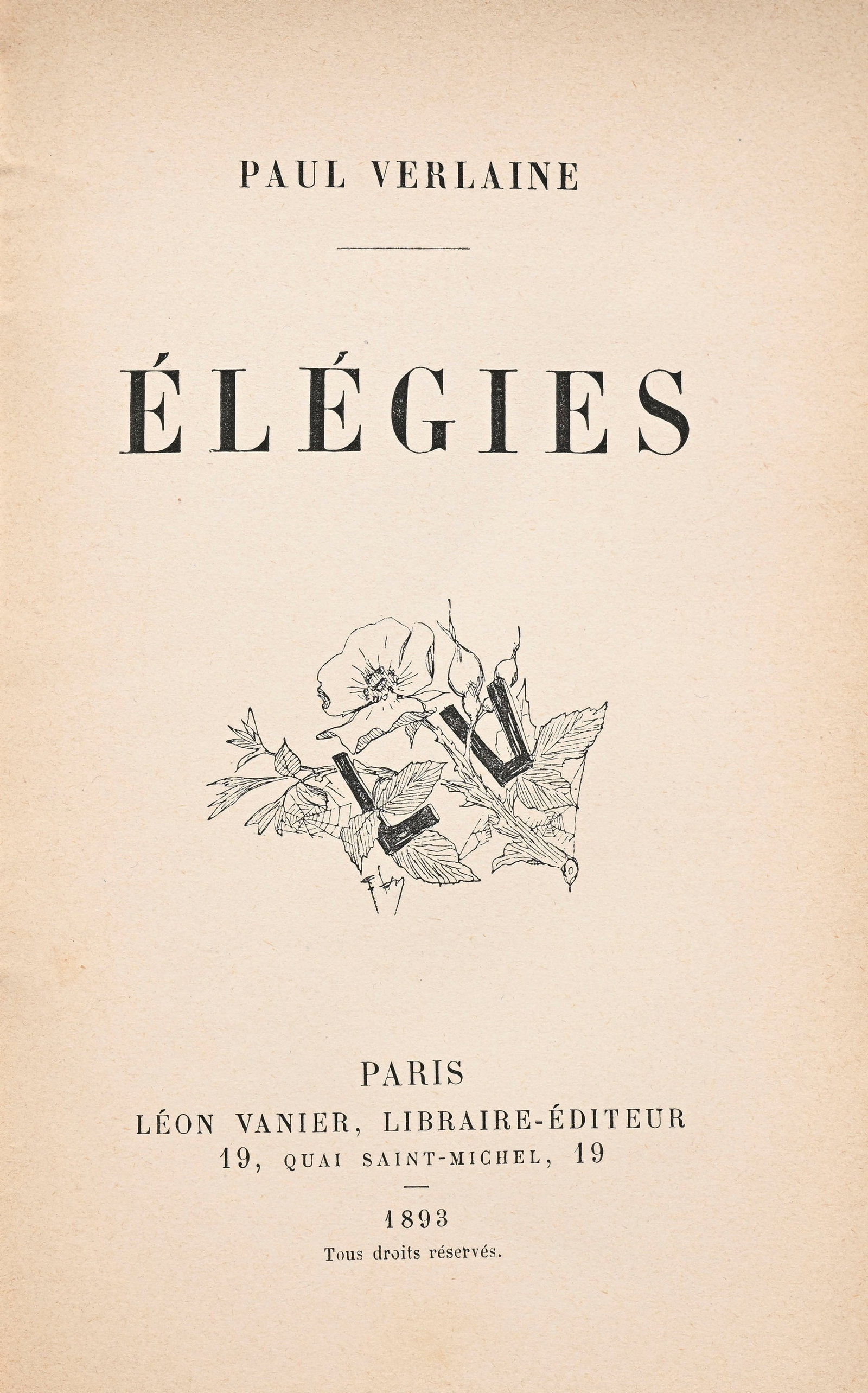 VERLAINE (Paul). Ensemble de 10 vol. in-12 à in-8°, la plupart en édition originale.  - 9