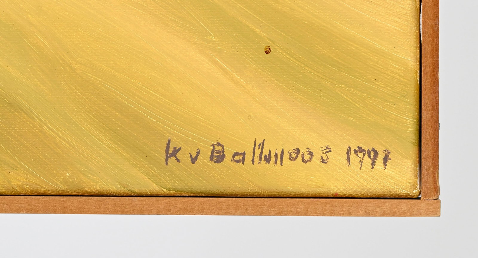 Kurt von Ballmoos (1934-2016), "Das hast du erzählt", 1997, huile sur toile, signée et dat - 4