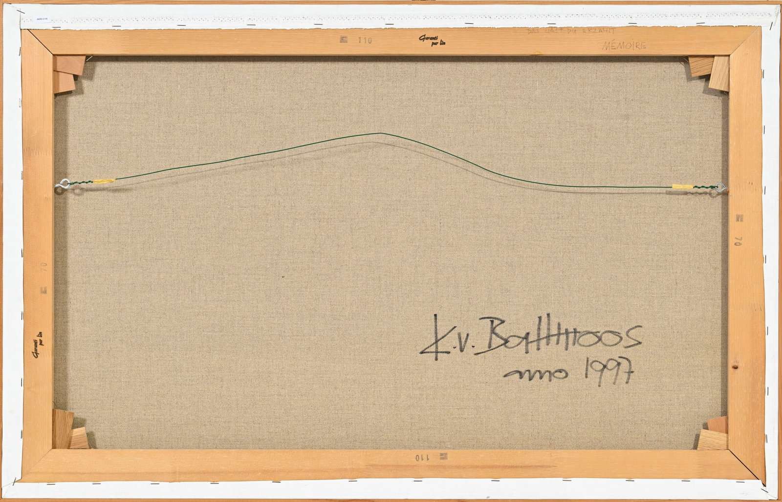 Kurt von Ballmoos (1934-2016), "Das hast du erzählt", 1997, huile sur toile, signée et dat - 5