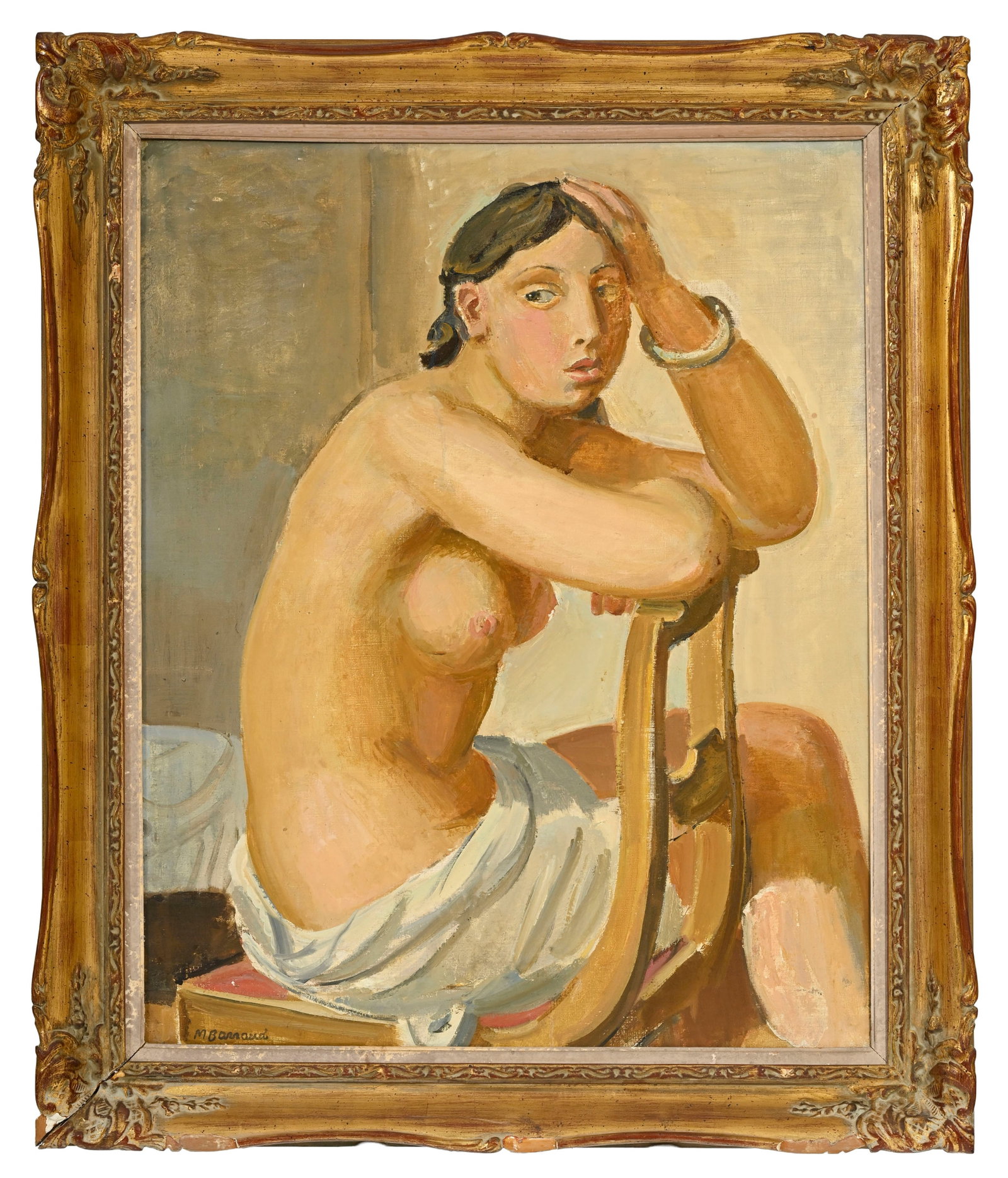 Maurice Barraud (1889-1954), "Le modèle nu III", huile sur toile, signée, contresigné - 2
