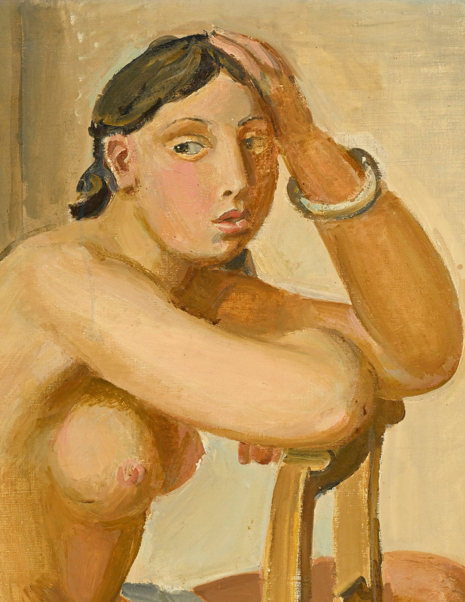 Maurice Barraud (1889-1954), "Le modèle nu III", huile sur toile, signée, contresigné - 3