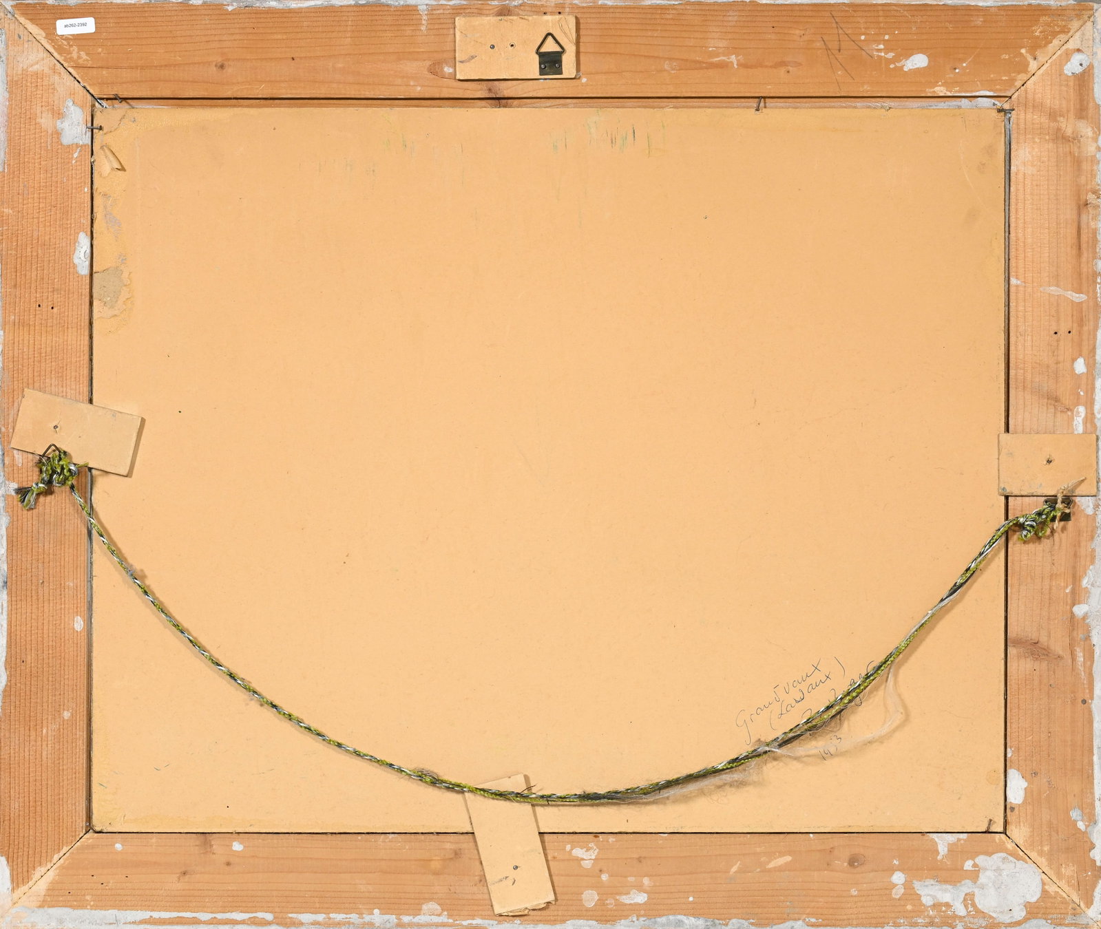 Ric Berger (1894-1994), Vue lacustre depuis Grandvaux, 1953, huile sur toile marouflée sur cart - 5