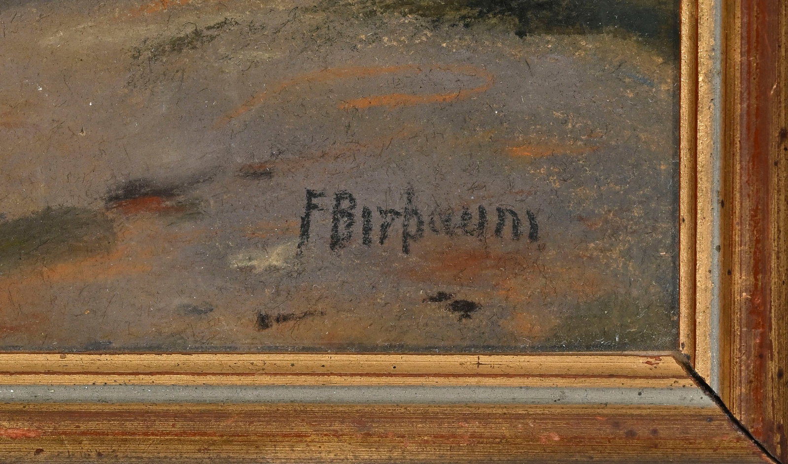 François Birbaum (1872-1947), "Crépuscule de la forêt", pastel sur papier, signé - 4