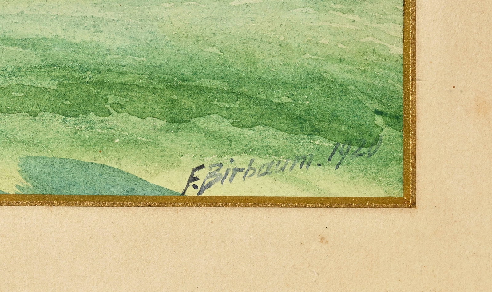 François Birbaum (1872-1947), Le Val d'Anniviers depuis Montana, 1920, aquarelle sur papier, si - 4