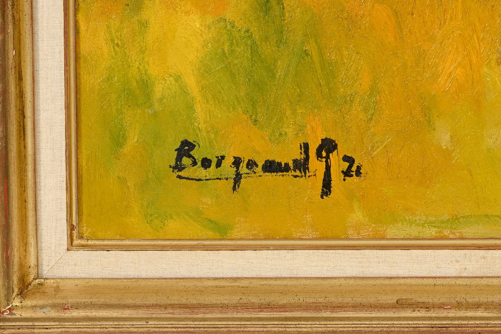 Georges Borgeaud (1914-1998), "Les oliviers de l'Elounda, Crête", 1970-71, huile sur toile, sig - 4